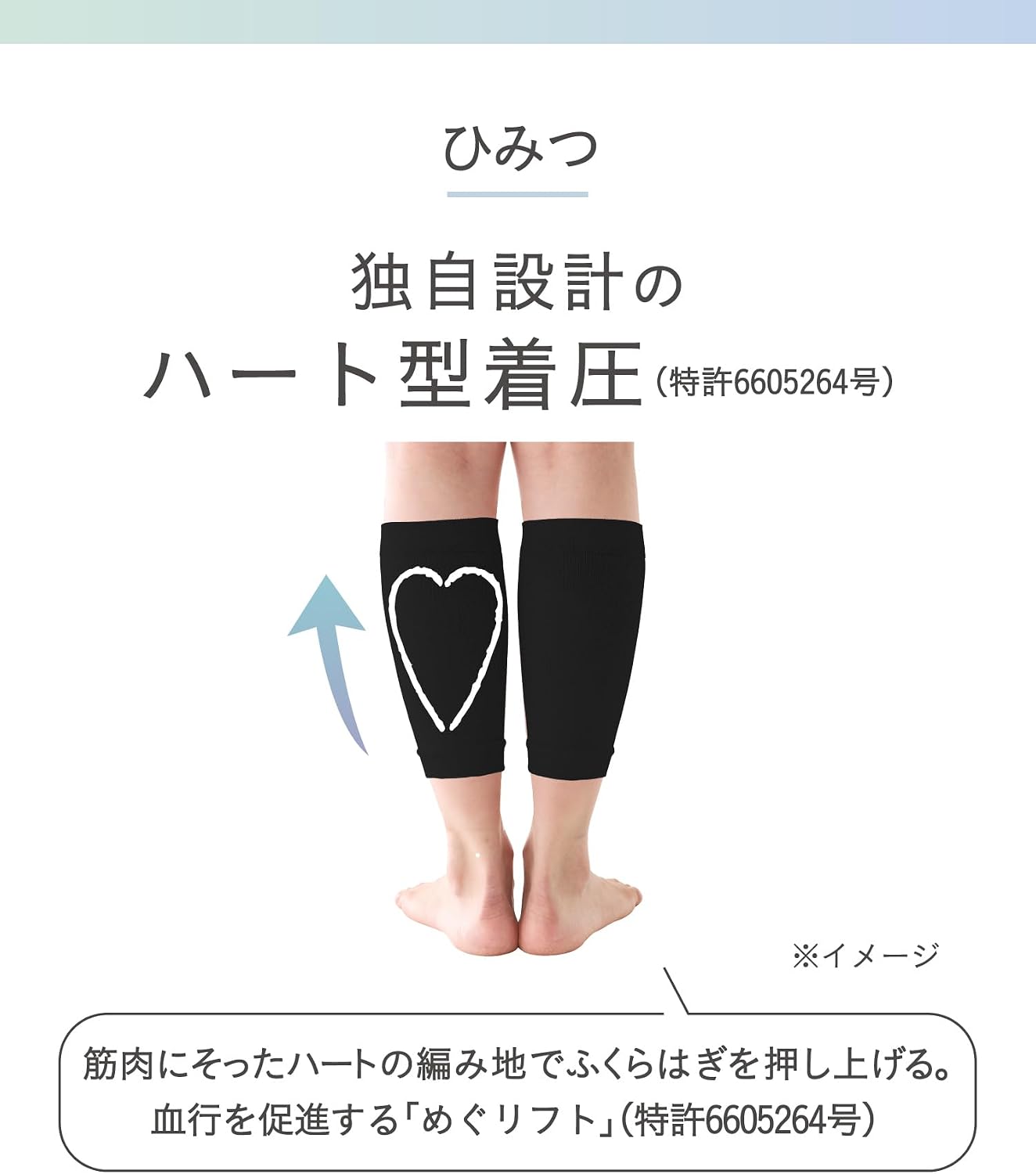 Detalle 1 de オカモト 靴下サプリ ふくらはぎ押し上げサポーター レディース 着脱しやすい着圧タイプ