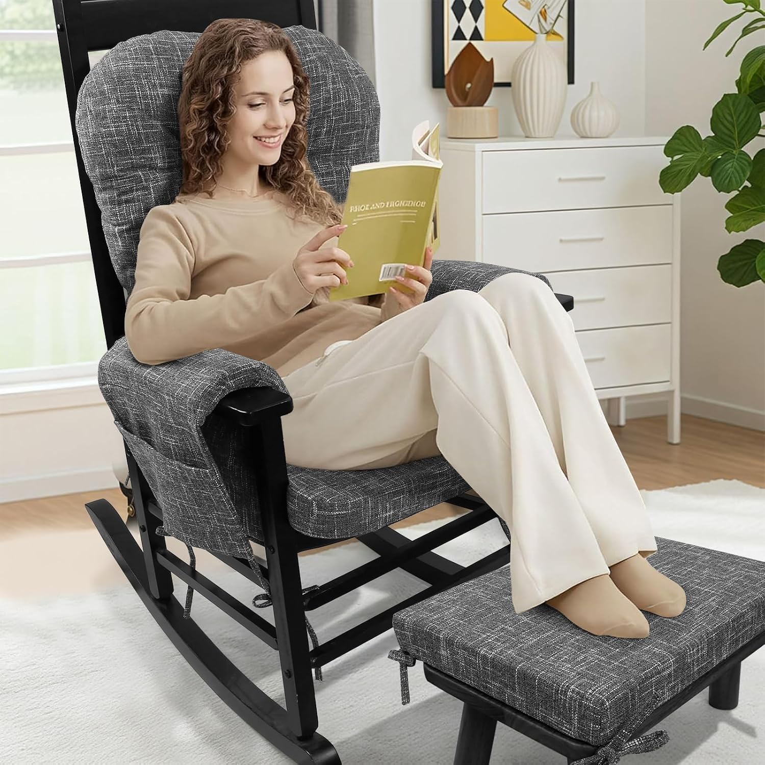 Detalle 2 de SINOSSO Glider Rocker Cushion Set 5-Piece