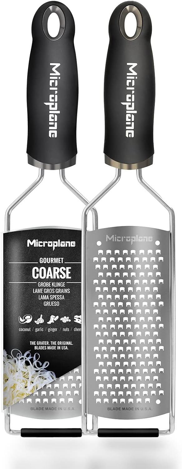 Detalle de Microplane Gourmet – gruba tarka kuchenna ze stali nierdzewnej, czerwona