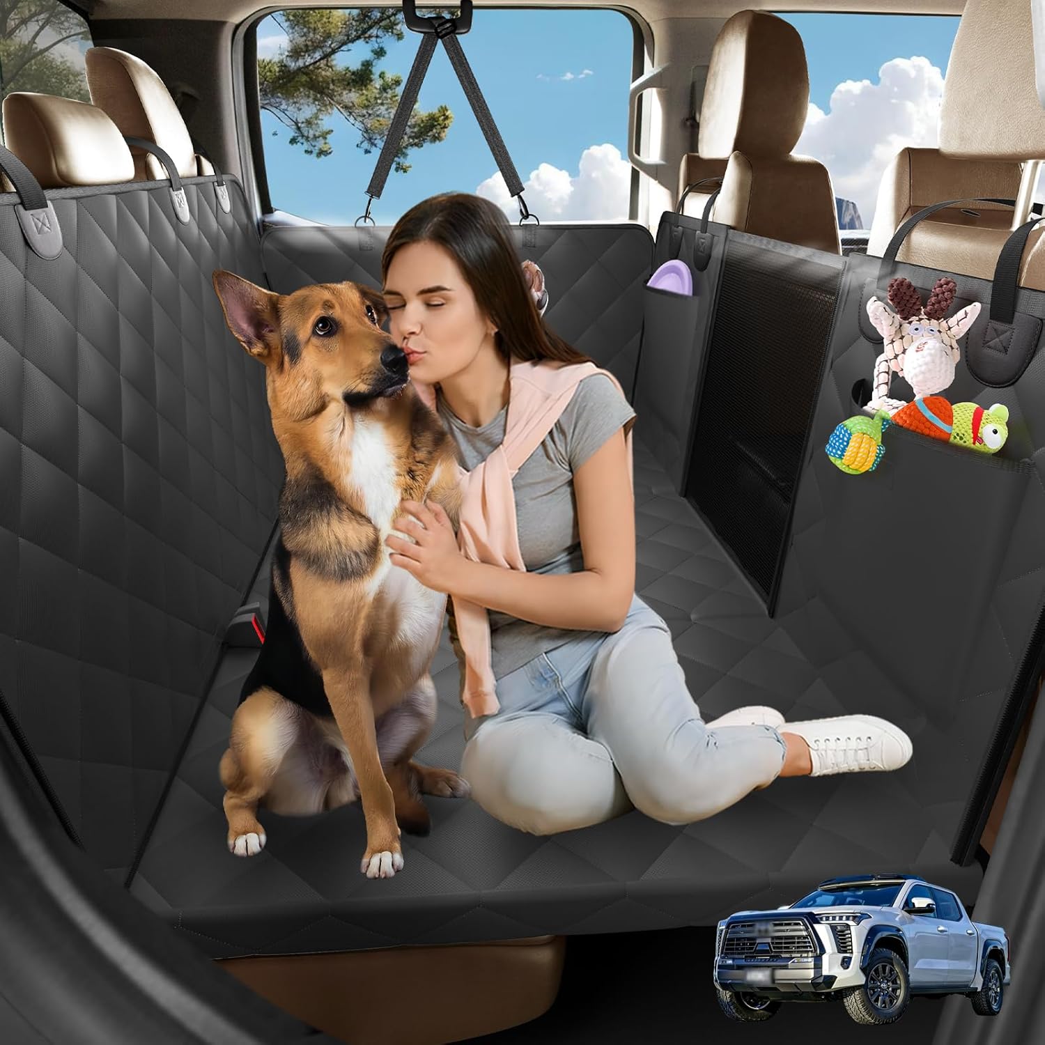 AIEDOULER Truck Dog Seat Cover 59x29 XL