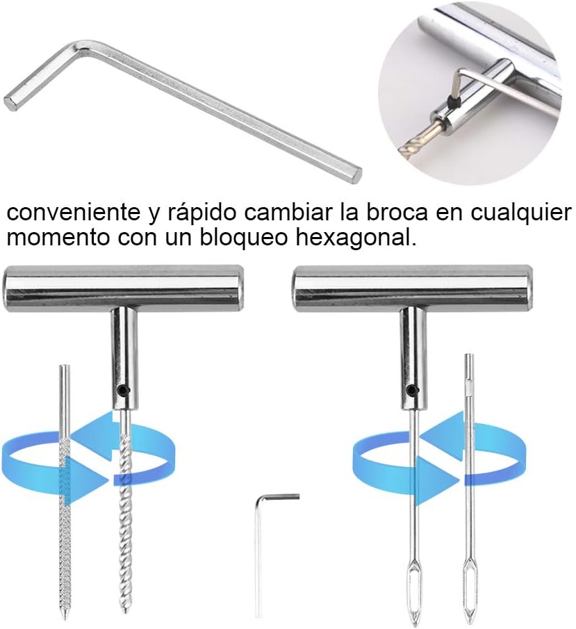 Detalle 2 de Faburo 35 PCS Kit repara pinchazos para coche y moto