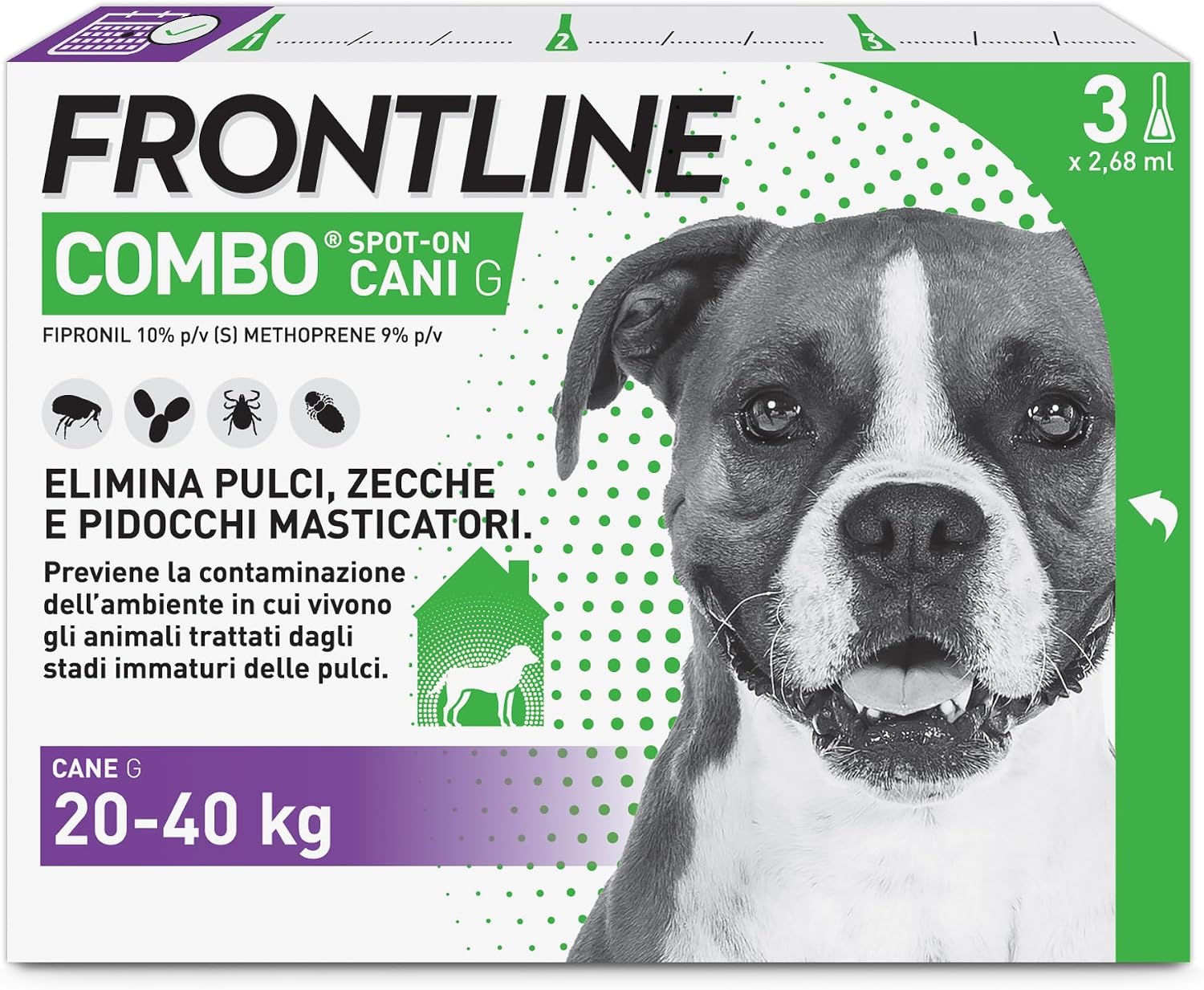 Thumbnail 6 de FRONTLINE Combo Cani Taglia S (2-10 Kg) – 3 Pipette, Antiparassitario a lunga durata
