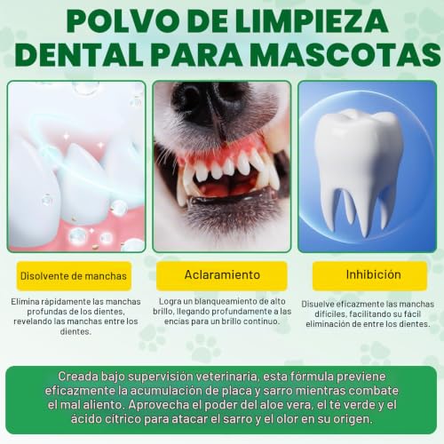 Detalle 2 de CiAIplw Spray dental 6 en 1 para perros y gatos: cuidado bucal práctico sin cepillos