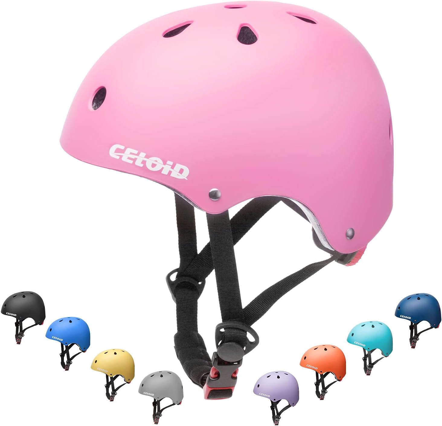Detalle de CELOID Kids Bike Helmet: Adjustable, Multi-Sport Protection for 2–14 Years