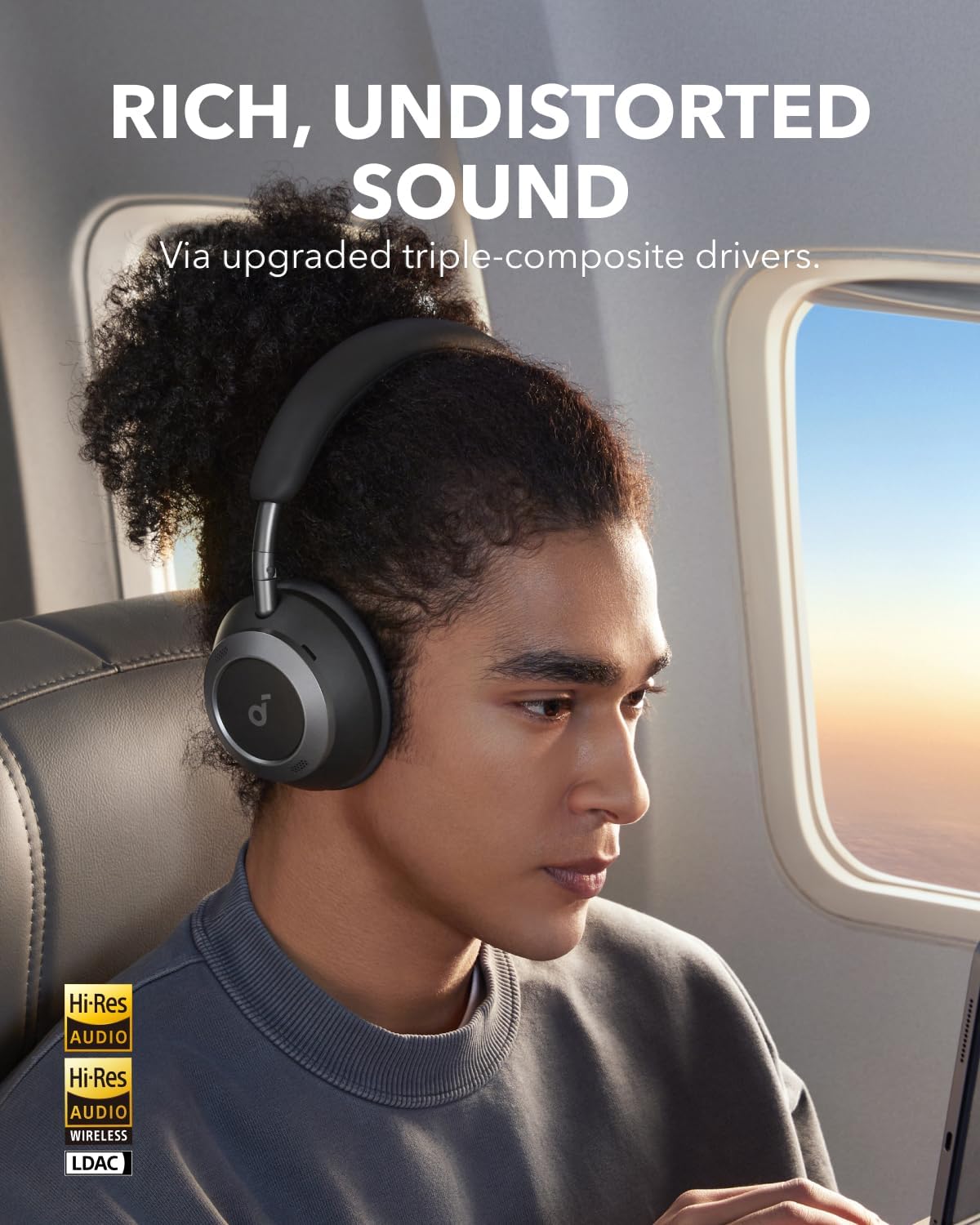 Thumbnail 4 de Anker soundcore Space One Pro 60H headphones