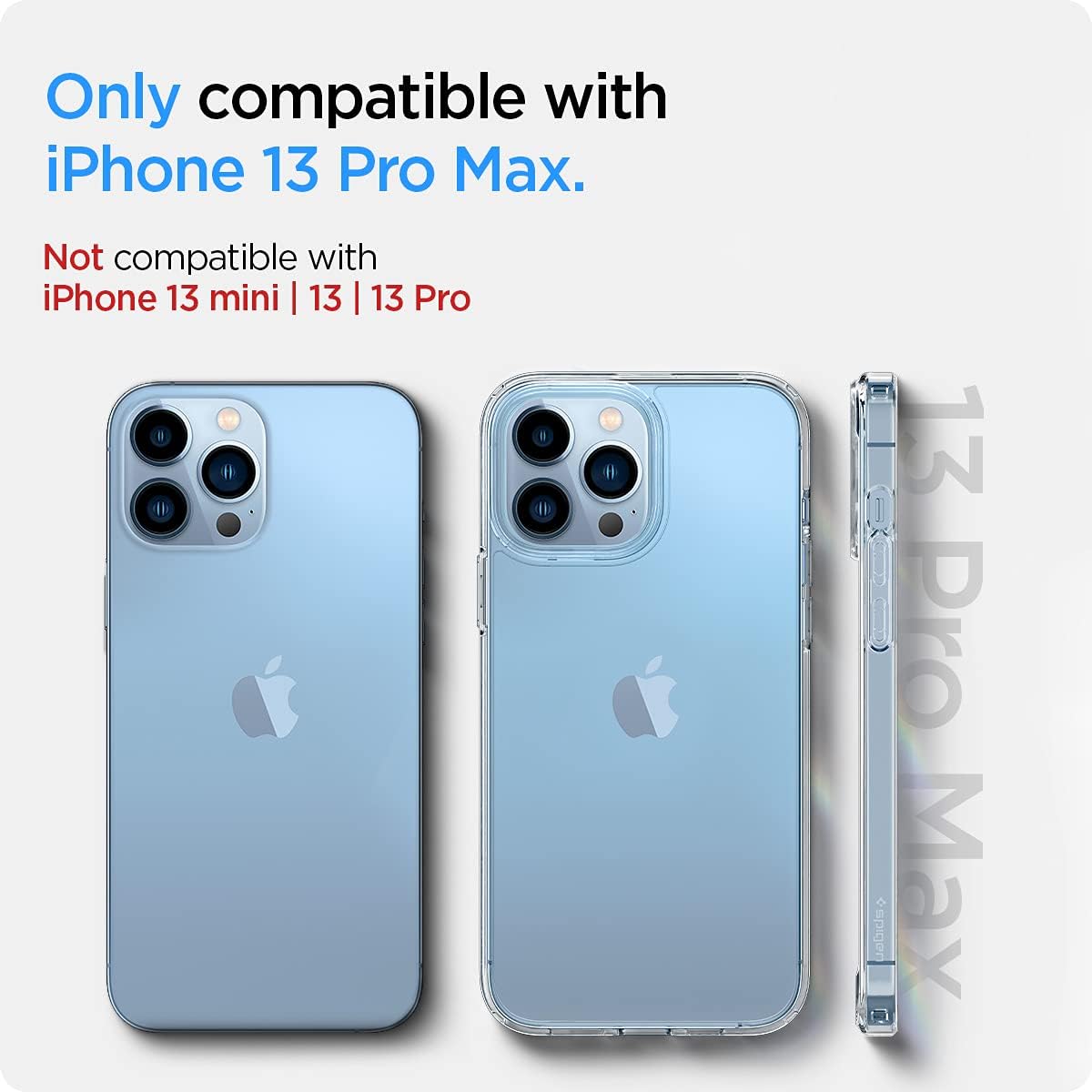 Detalle 2 de Spigen Ultra Hybrid pour iPhone 13 Pro Max – coque transparente anti-jaunissement