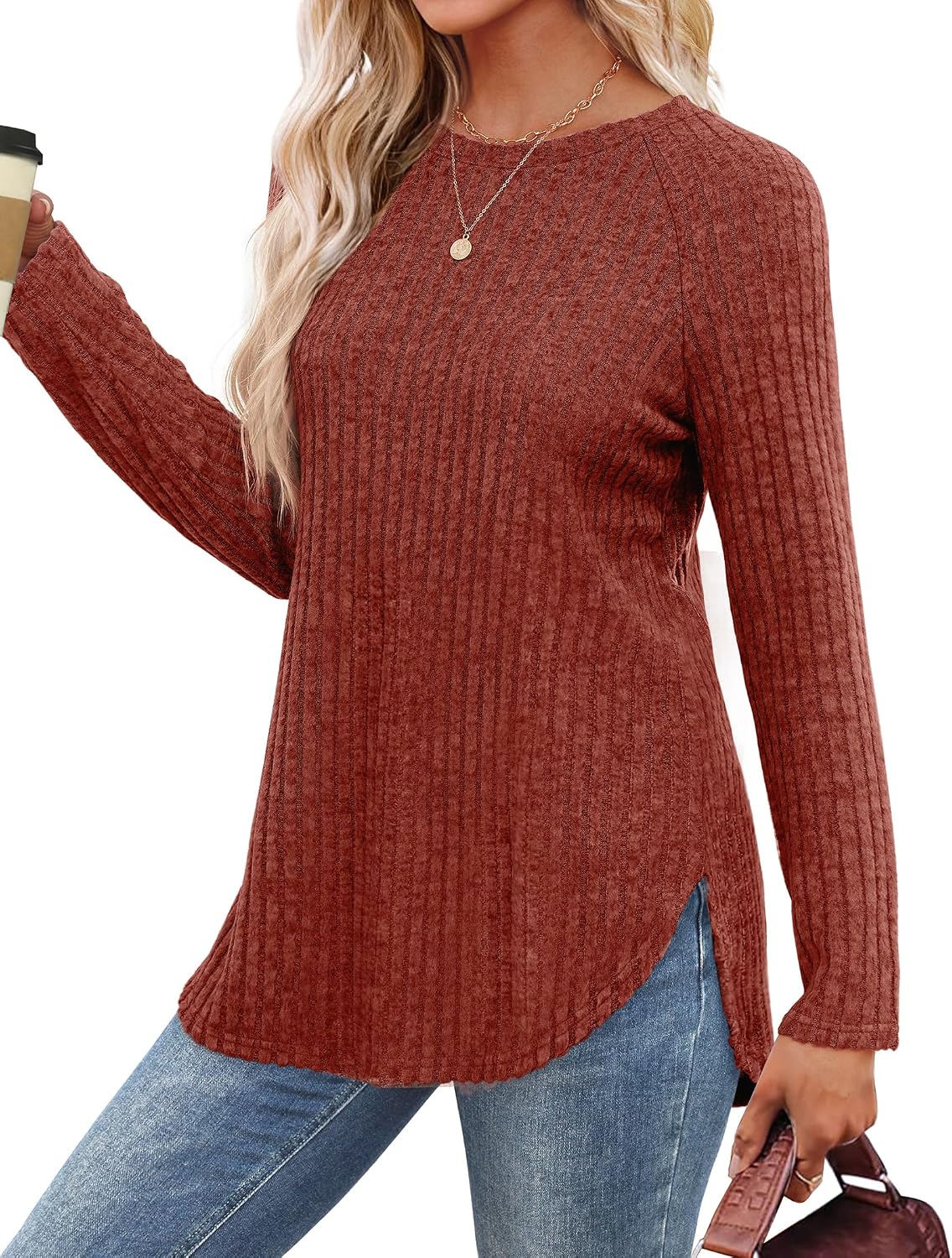 Detalle 2 de Saloogoe Tunic Top Curved Hem