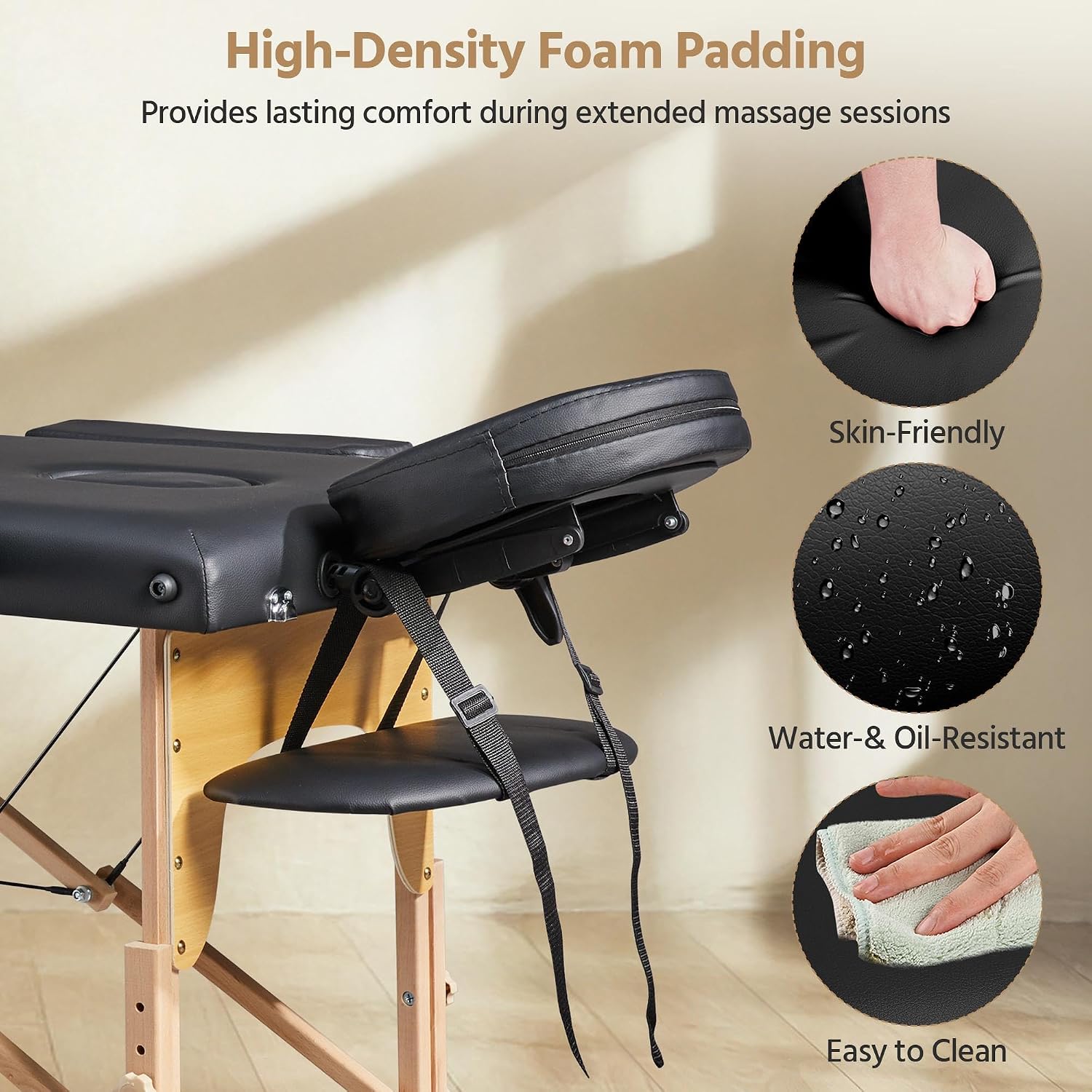 Detalle 2 de Yaheetech Foldable Massage Table, 58 cm