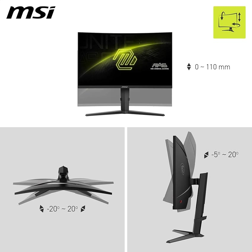 Thumbnail 3 de MSI MAG 275CQRF QD Monitor gaming 27" WQHD 180 Hz 📺