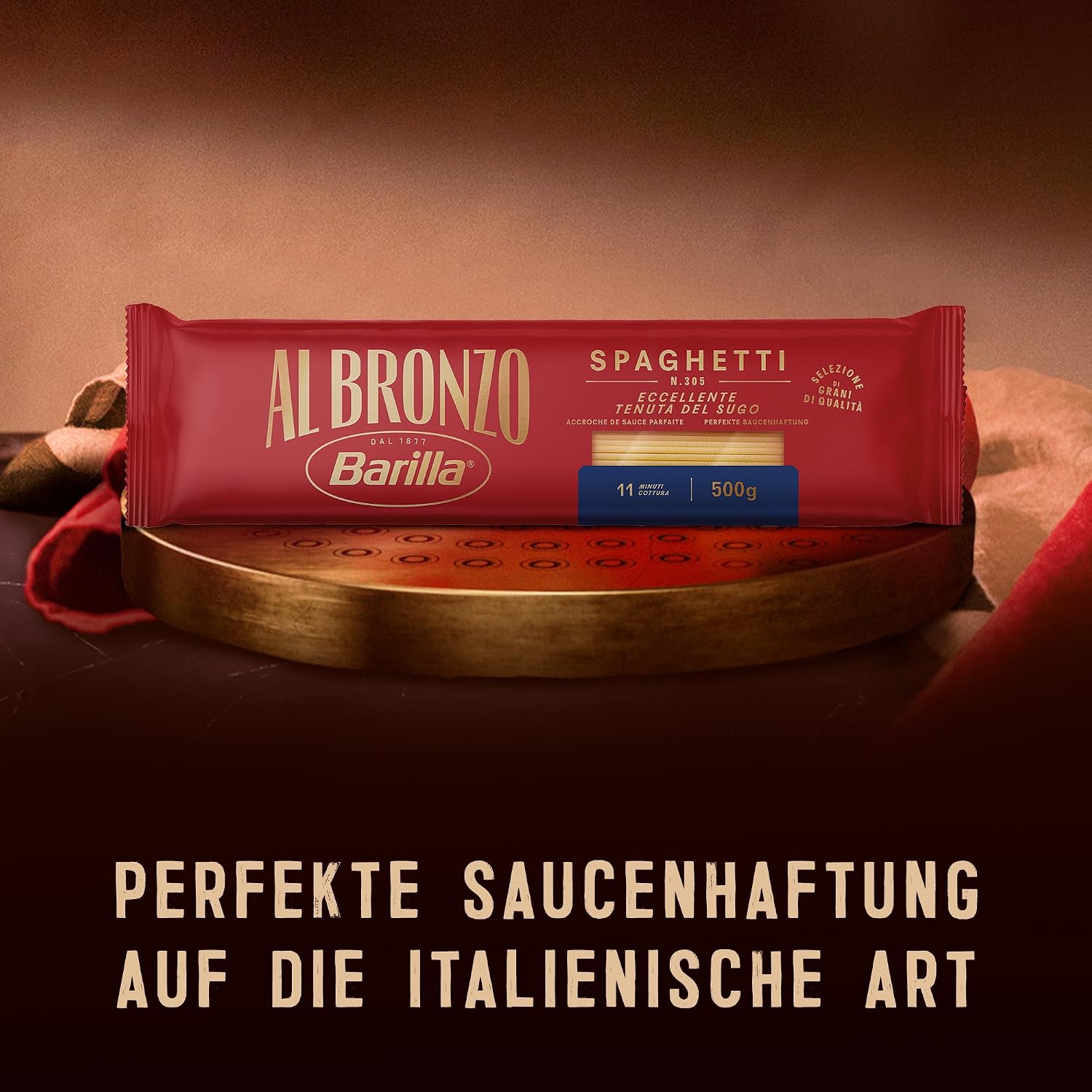 Thumbnail 6 de Barilla Al Bronzo Spaghetti 500 g – Packung zu 4