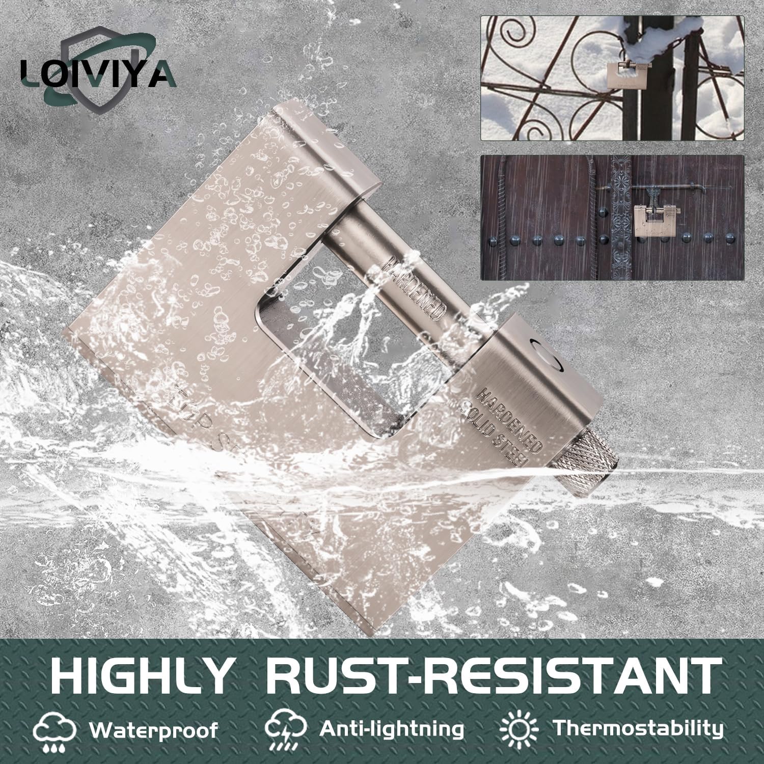 Thumbnail 4 de CDC DIGI 1701-1CDC5: Super Heavy Duty 94mm Padlock for 20'/40' Container Garages