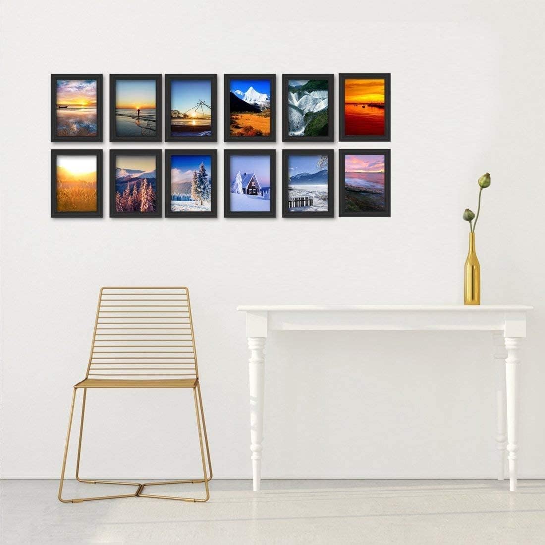 Thumbnail 3 de Giftgarden B6012R-C 5x7 Picture Frames, 12-Pack, Black Composite Wood
