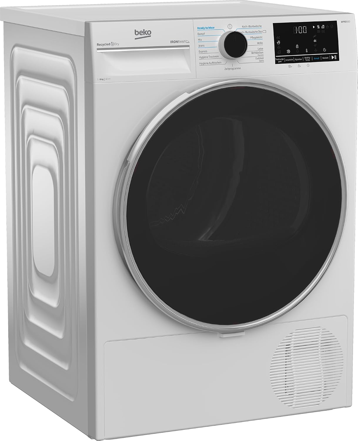 Thumbnail 6 de Beko B5T4824IF Wärmepumpentrockner, 8 kg – Allergikergeeignet, 15 Programme, Dampffunktion, Knitterschutz