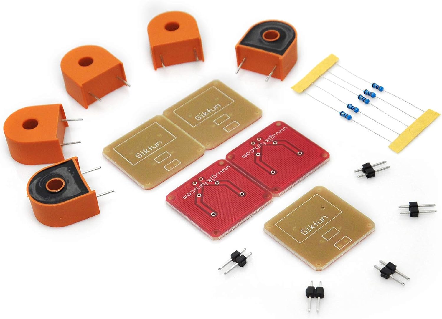 Detalle 2 de Gikfun DIY 5A Range AC Current Transformer Module Pack (EK1344x5U) for Arduino — Practical Current Sensing for Beginners