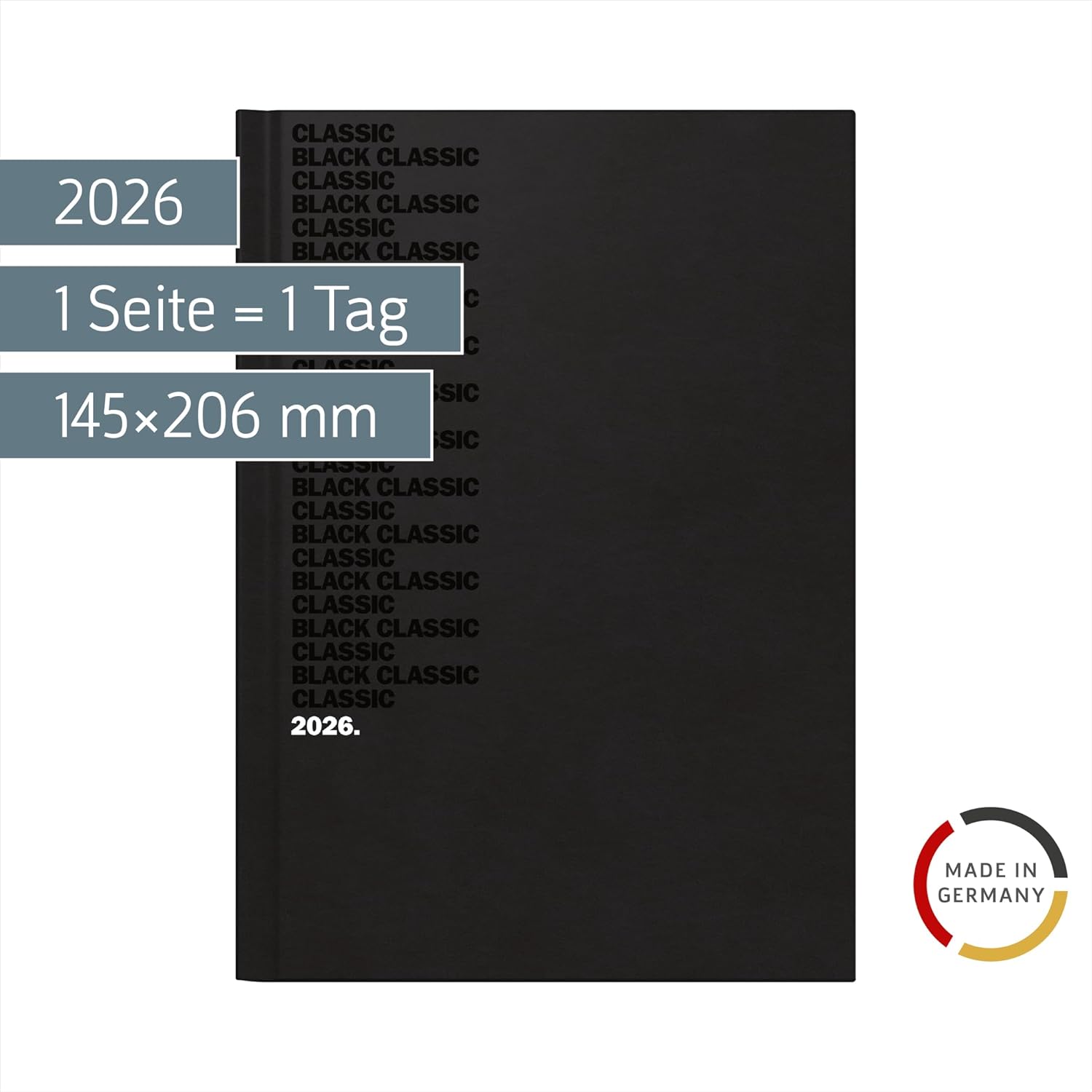 Thumbnail 1 de BRUNNEN Buchkalender Mod. 795 '26' Black Classic – A5, Kunststoff