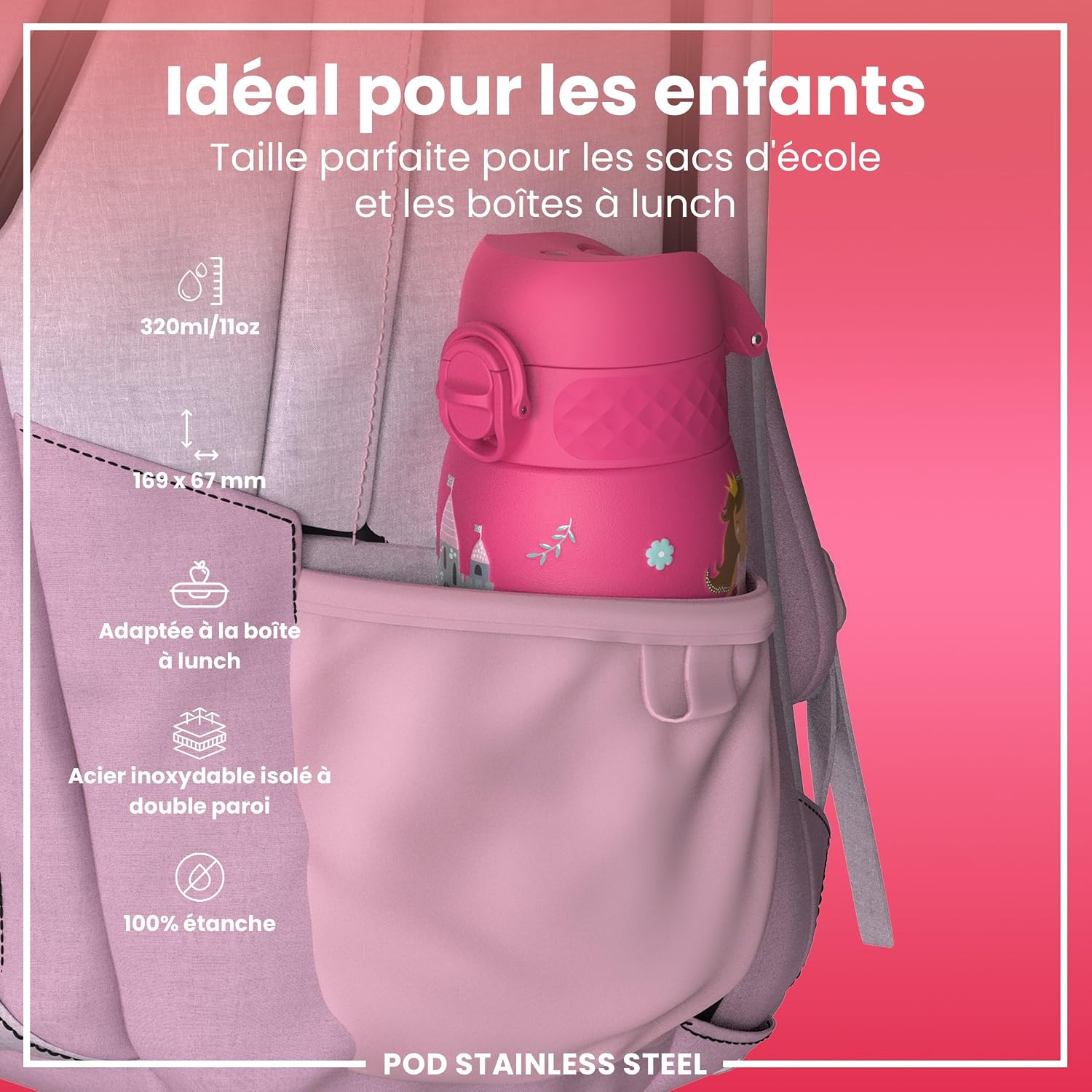 Thumbnail 1 de ion8 Gourde Isotherme Enfant 320ml 🥤