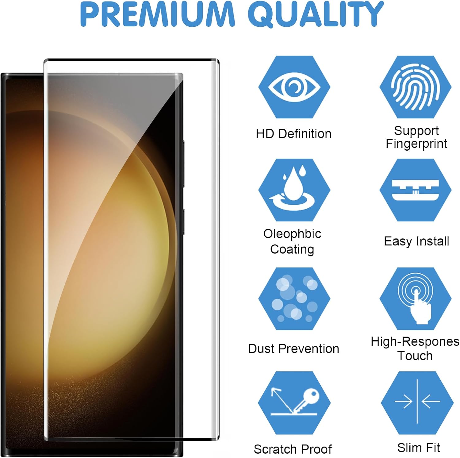 Detalle 2 de Galaxy S23 Ultra Screen Protector 3-Pack