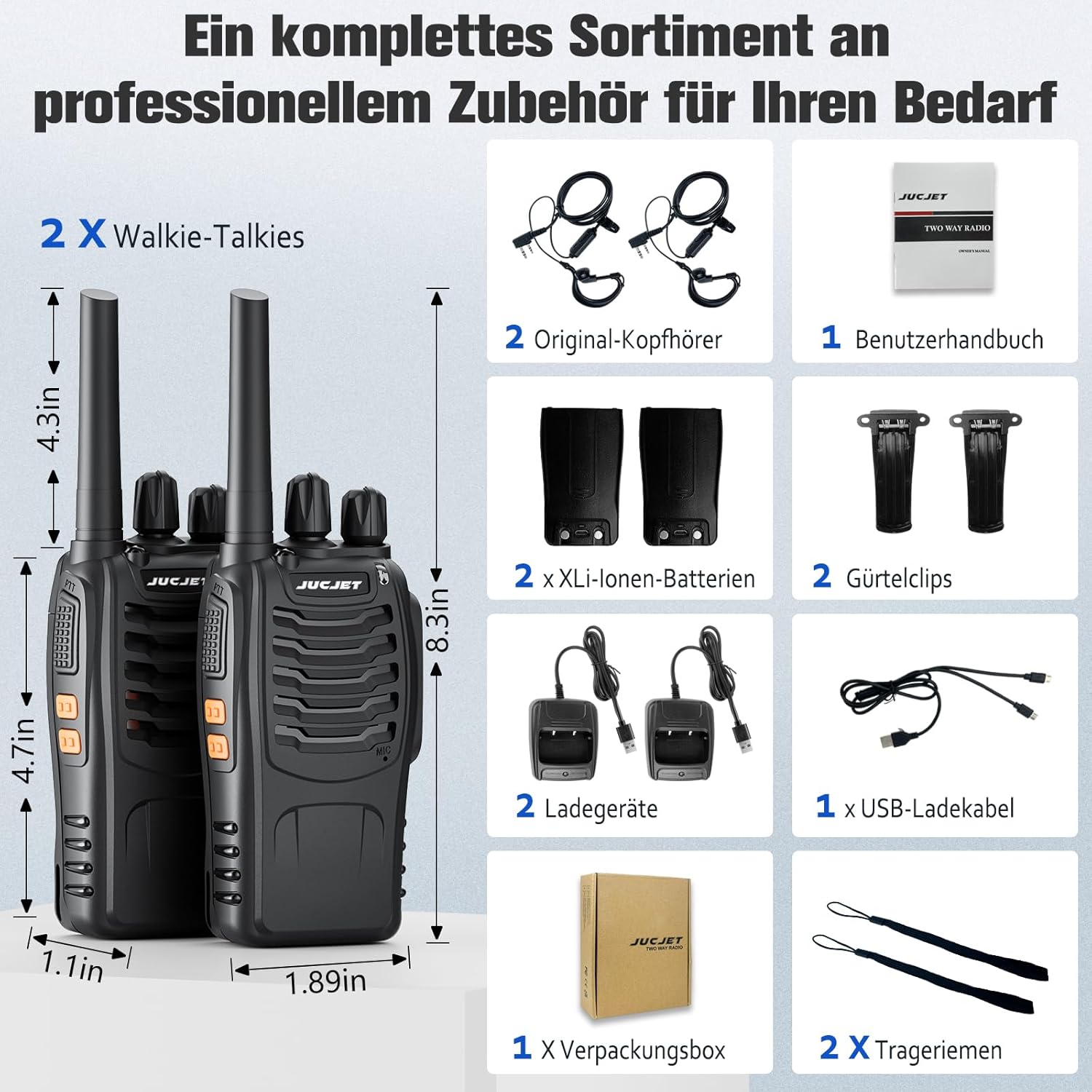 Thumbnail 5 de JUCJET 88E Walkie Talkie