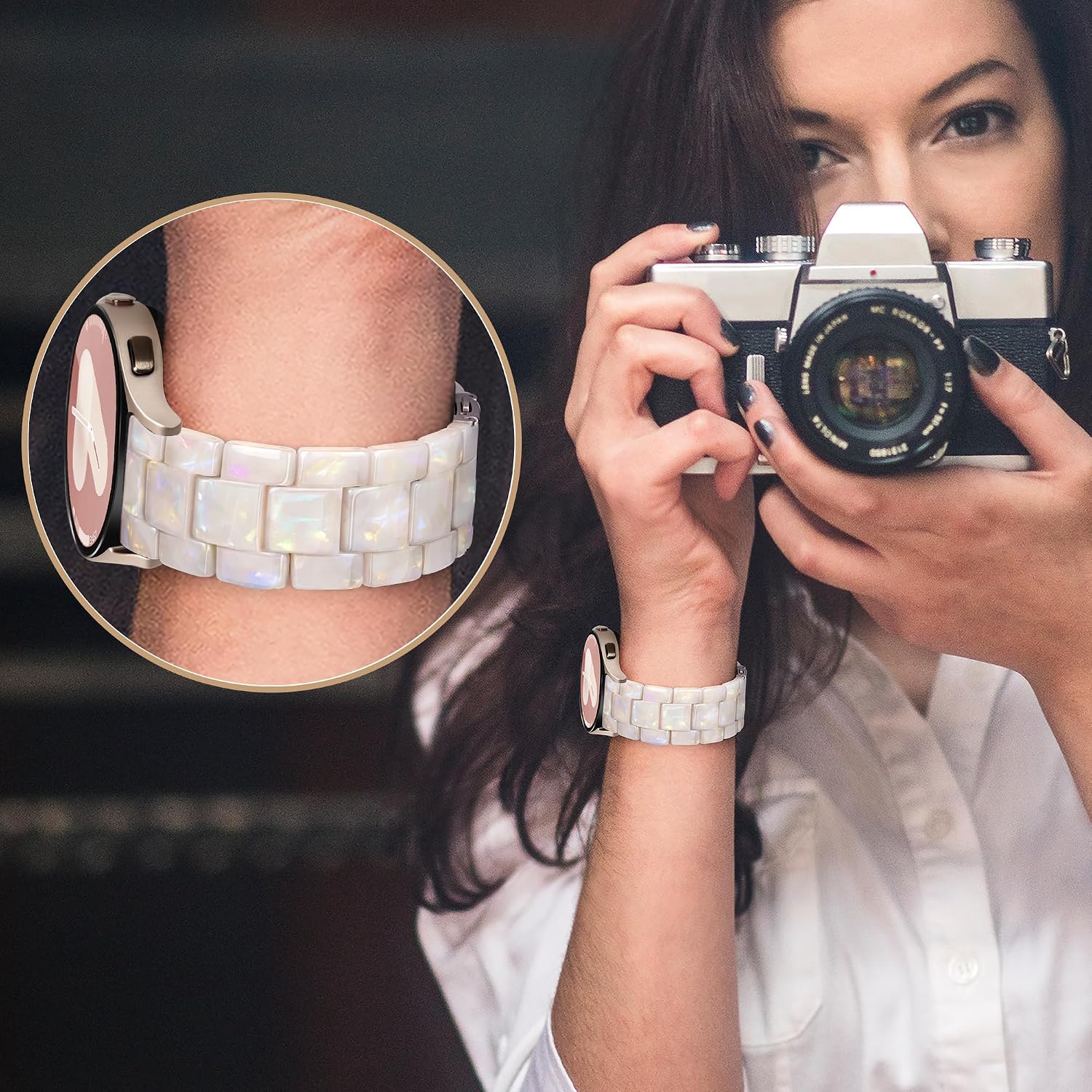 Thumbnail 3 de Vamyzji 20mm resin watch strap