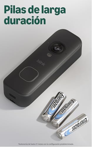 Detalle de Blink Videotimbre 2K+ con pilas: visión de cuerpo entero, audio mejorado y instalación sencilla