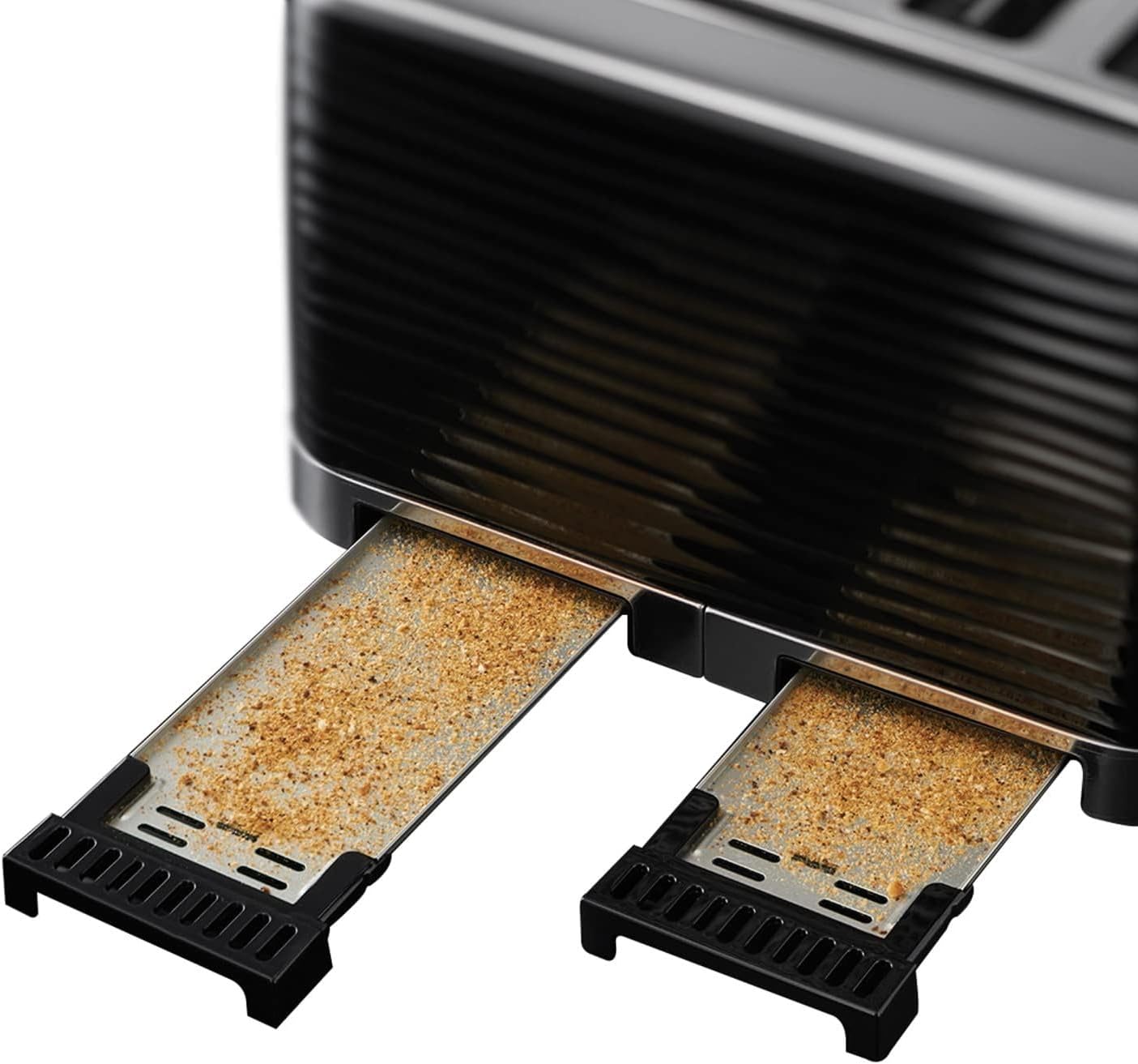 Thumbnail 3 de Russell Hobbs Inspire 4 Slice Toaster (Black textured high gloss, extra wide slots)