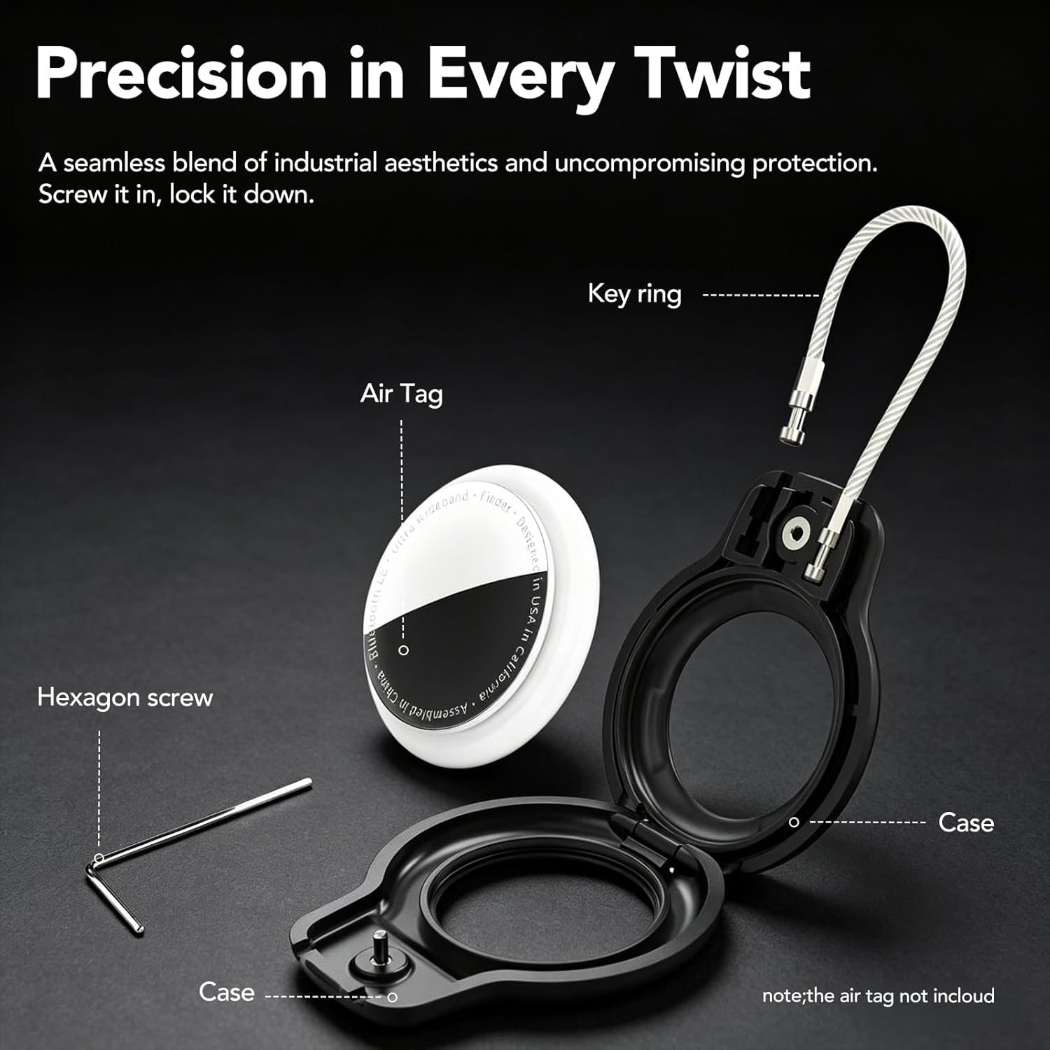 Thumbnail 2 de Apple AirTag Holder Case 4-Pack keychain 🔑