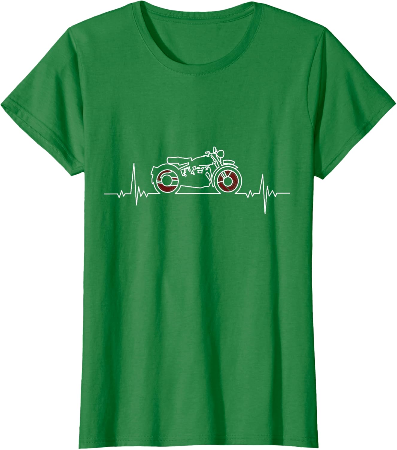 Thumbnail 3 de Retro Moto Heartbeat T‑Shirt Motard