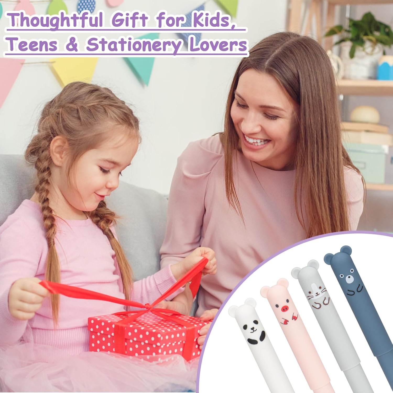 Thumbnail 6 de Mutsitaz stylos effaçables 8 pièces, 24 recharges ✏️