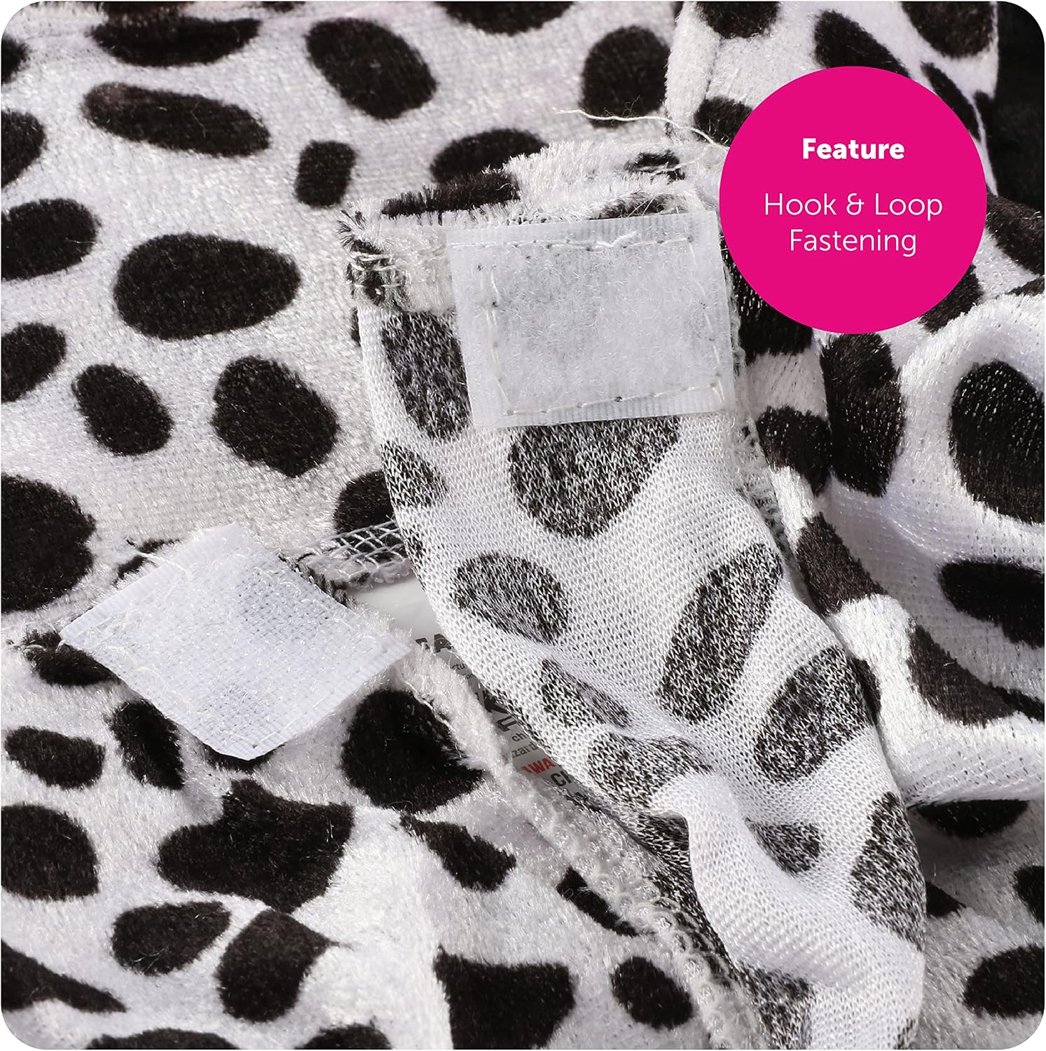 Thumbnail 2 de I LOVE FANCY DRESS Ladies Evil Dog Lady Fancy Dress Costume – Long Black Dress with Dalmatian Print Cape