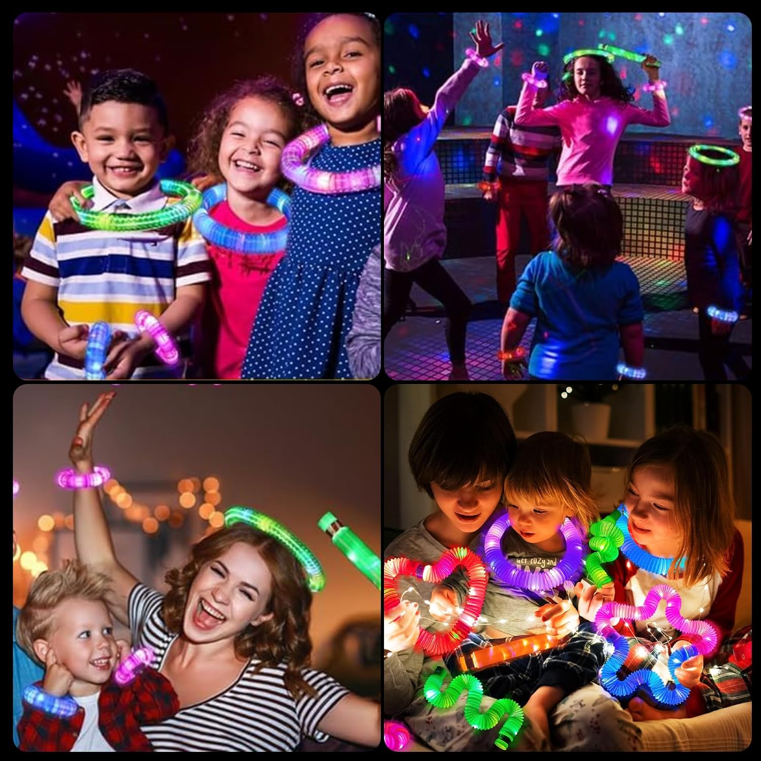 Thumbnail 6 de 12 PCS Light Up Pop Tubes: LED Sensory Fidget Toys for Kids