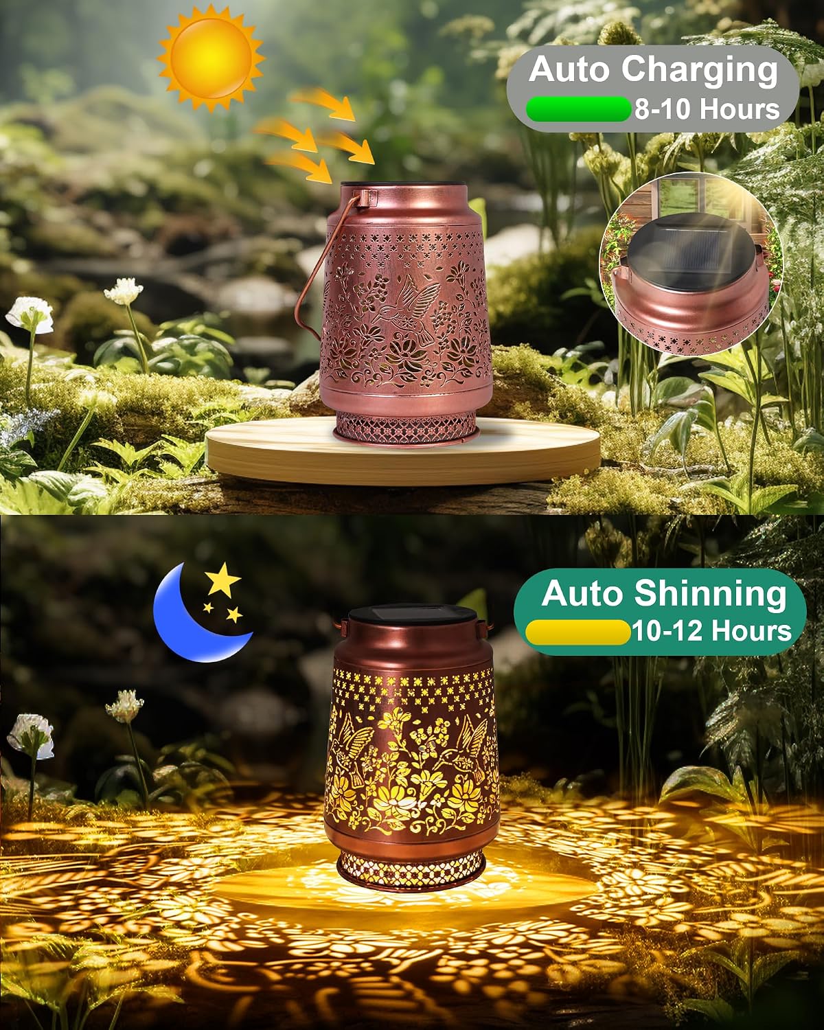Thumbnail 4 de Hummingbird Solar Garden Lanterns