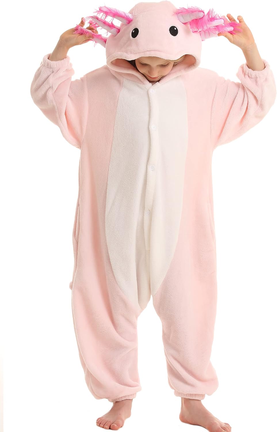 Detalle de DELEY Axolotl Onesie Pajamas