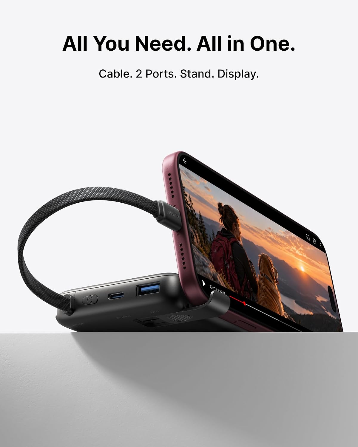 Thumbnail 6 de INIU P55L 10,000mAh Power Bank, 45W Fast Charging and Built-in USB-C Cable