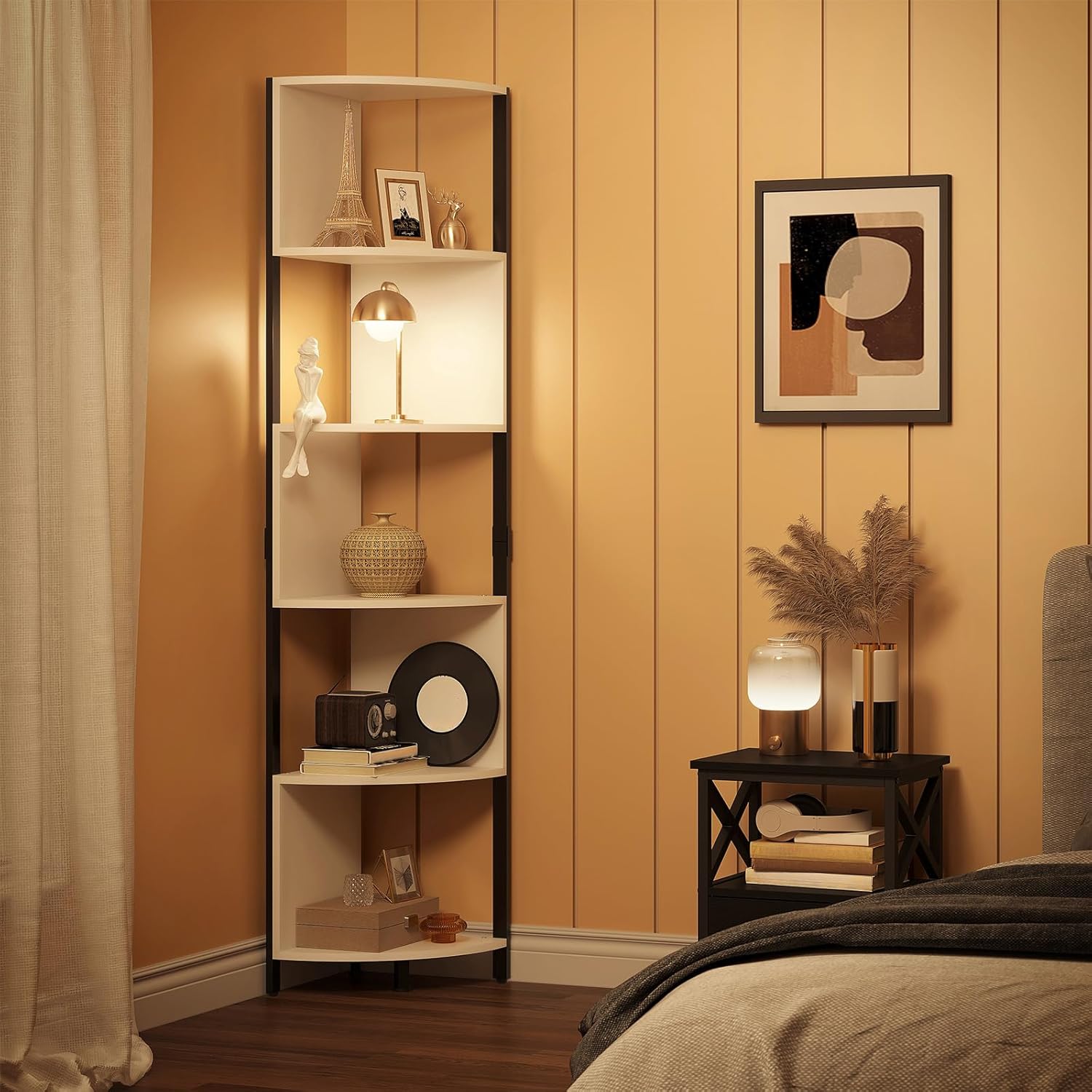 Detalle 2 de YITAHOME 6-Tier corner shelf 68.8