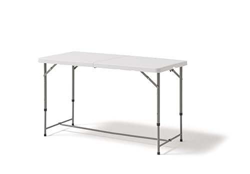 Detalle de KG KITGARDEN Mesa Plegable Portátil Multifuncional 122x60cm – Blanco