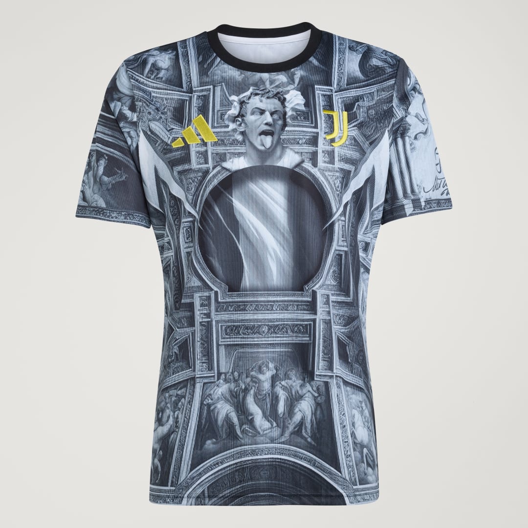 Detalle 2 de Camiseta de calentamiento Juventus 25/26 de Adidas