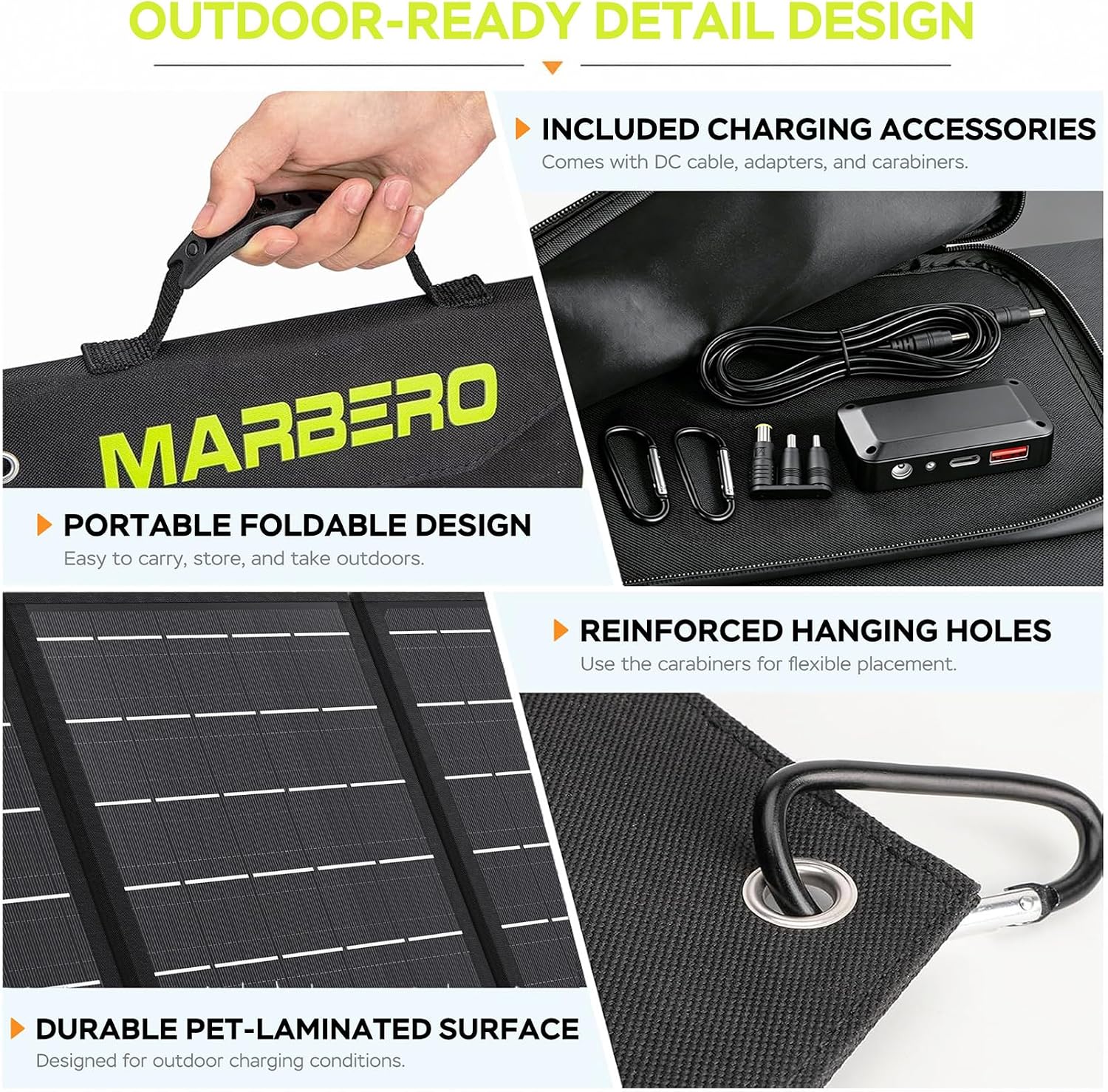 Thumbnail 6 de MARBERO 30W Portable Solar Panel Charger