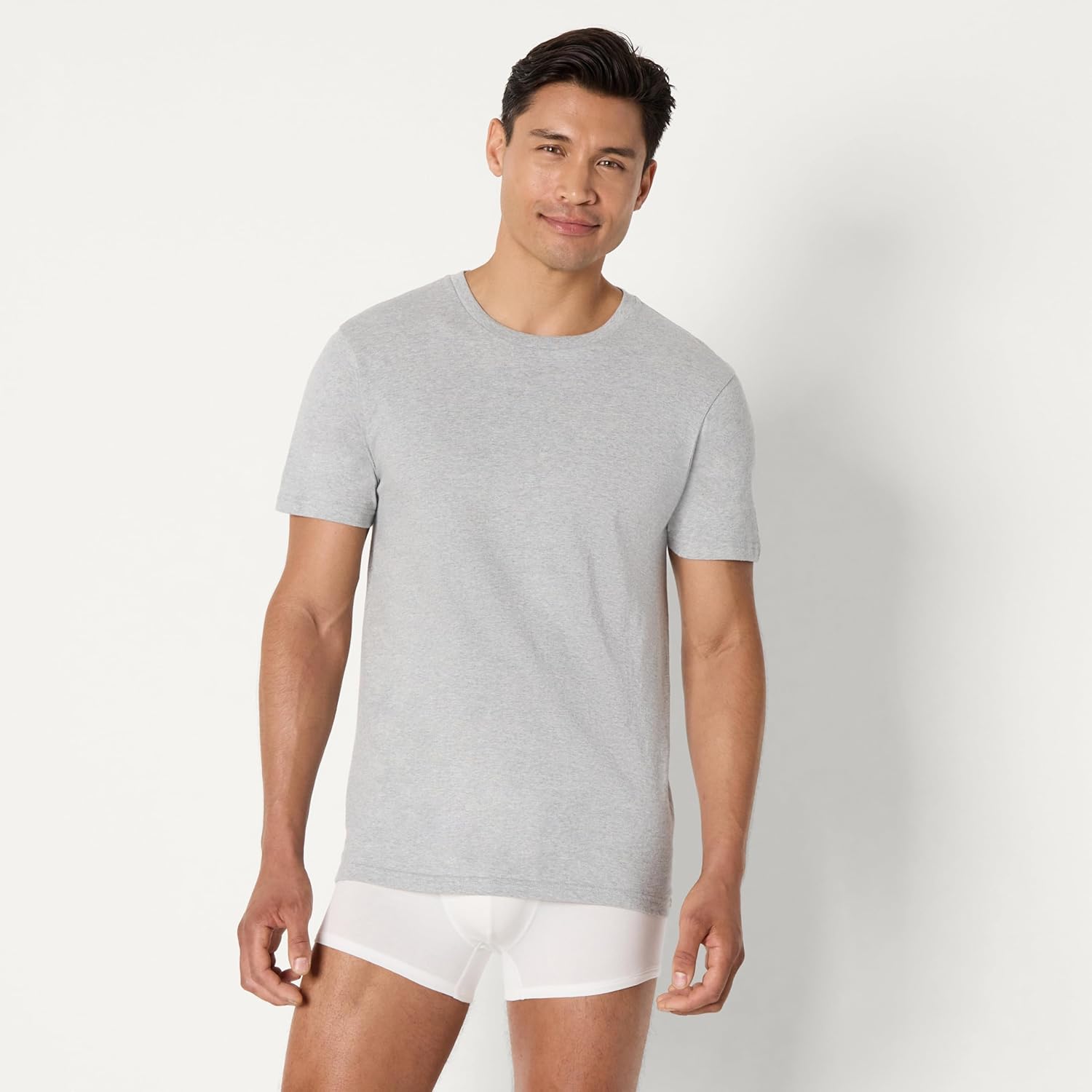 Detalle de Amazon Essentials Men's Cotton Jersey Boxer Shorts Underwear, Pack of 5