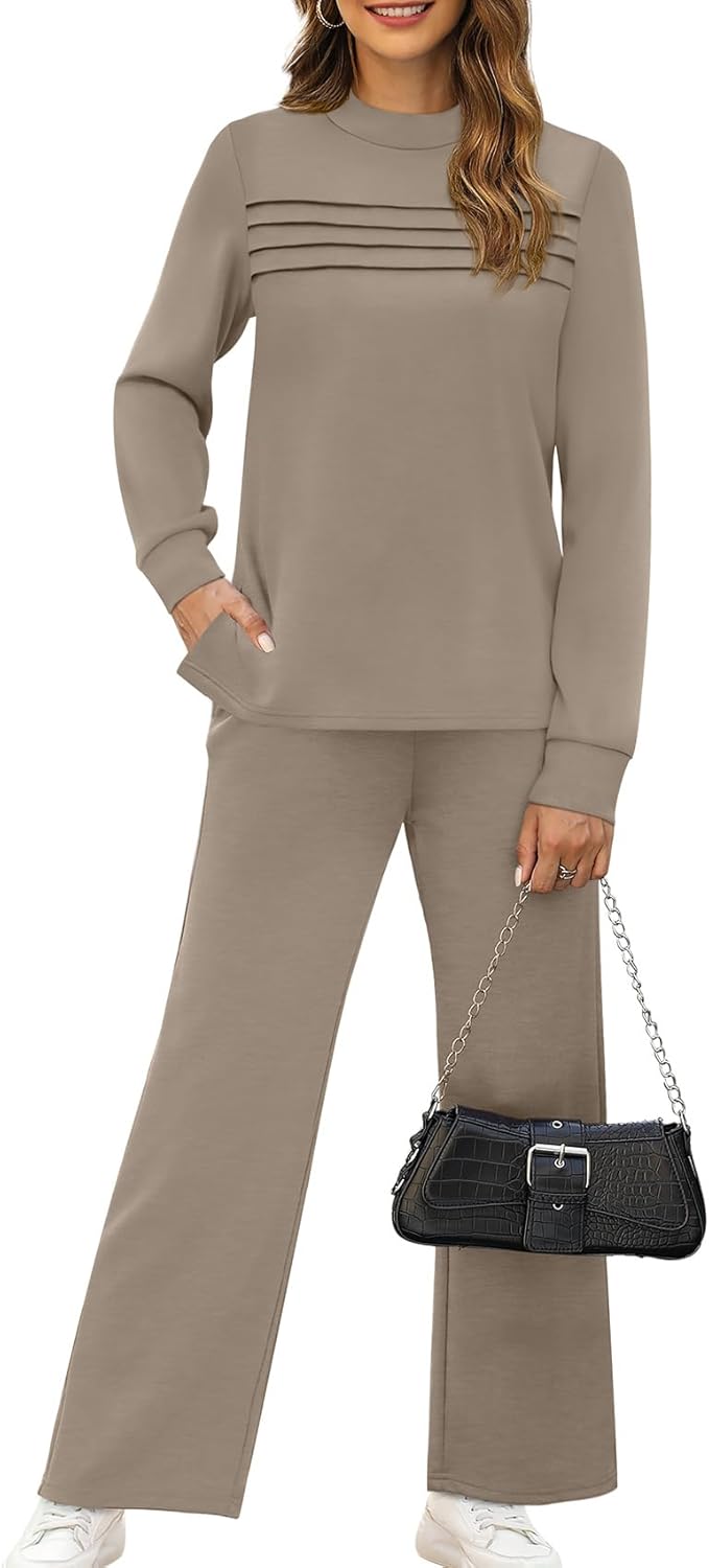 Detalle 2 de WIHOLL Two Piece Set Wide Leg Pants S-3XL