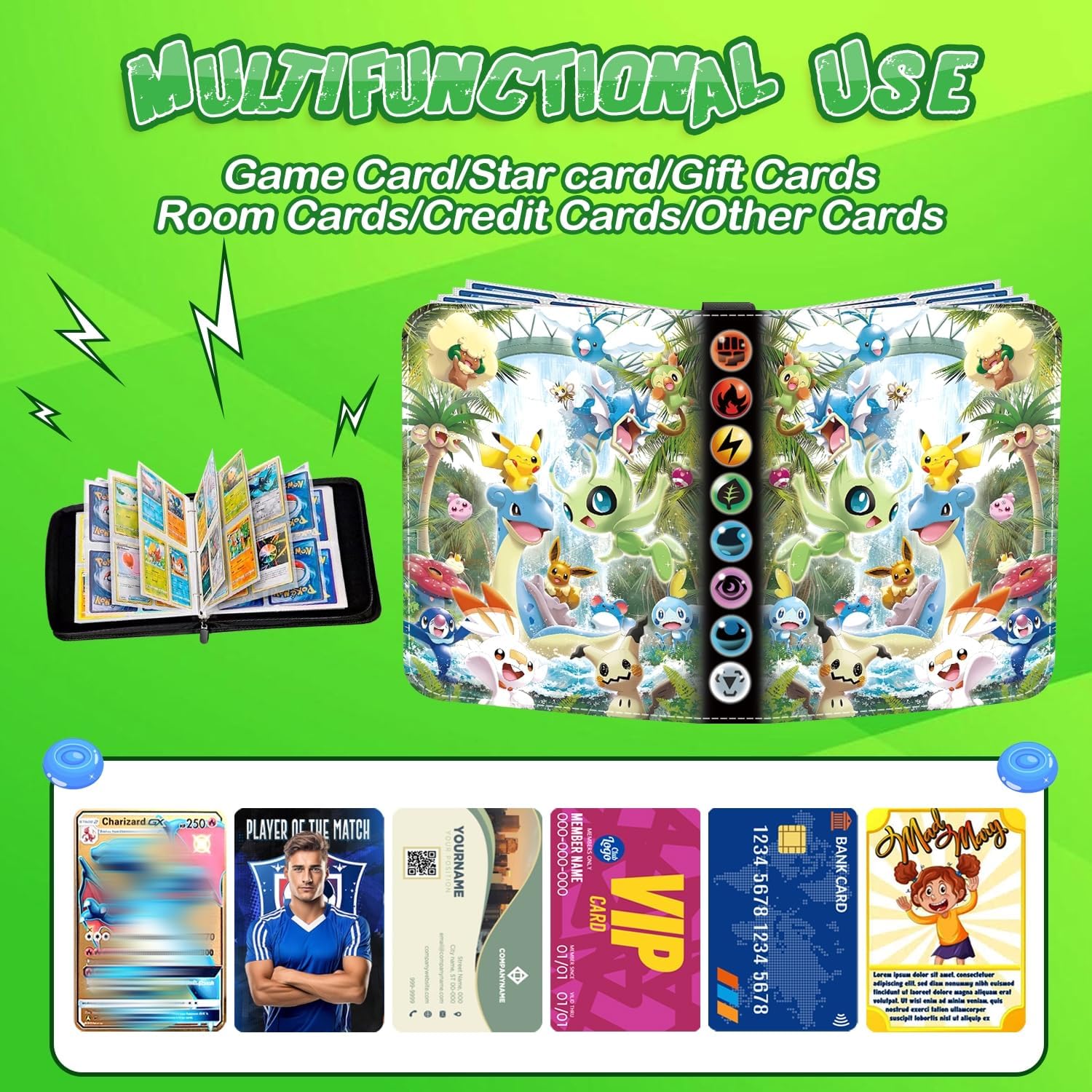 Thumbnail 3 de Sammelalbum für Karten mit 50 Seiten und 400 Kartenkapazität – ZKKZ