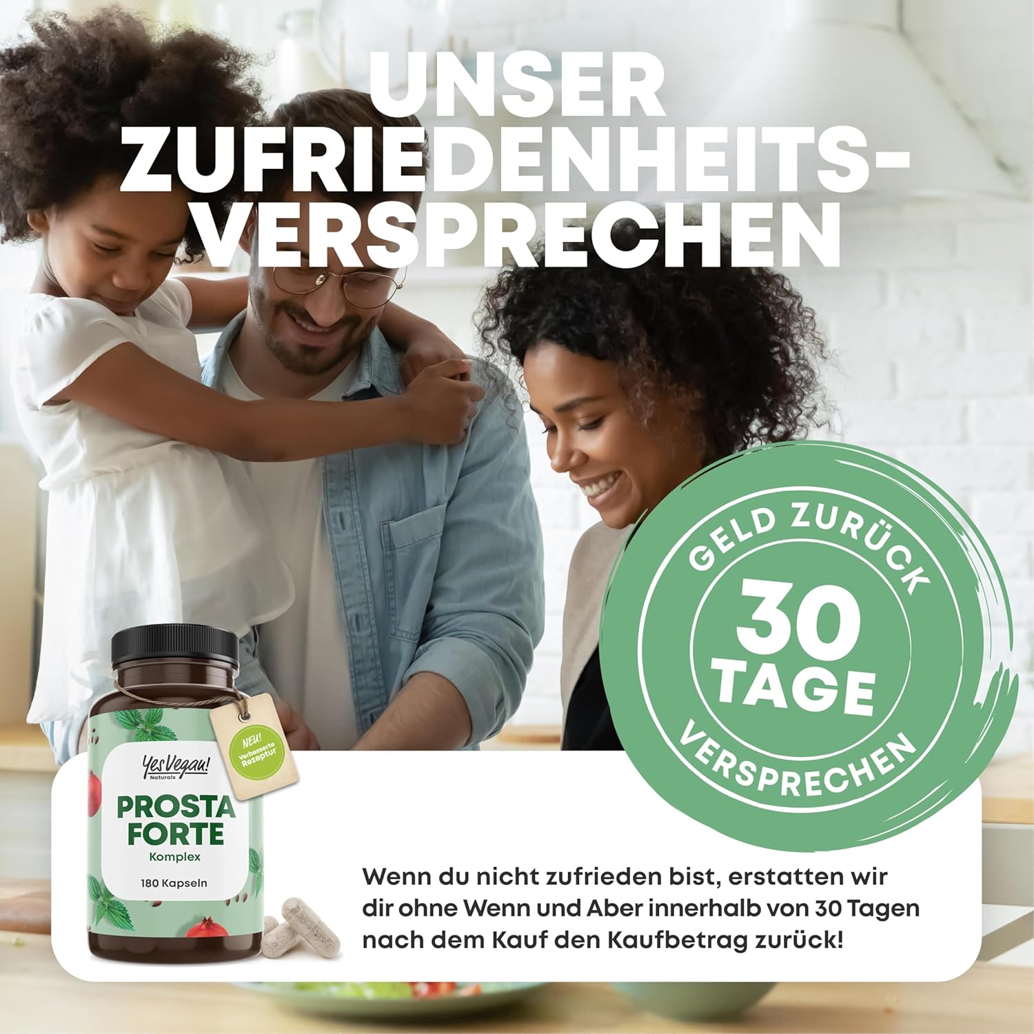Thumbnail 5 de Prosta Forte Kapseln hochdosiert (180 Kapseln) von Prosta – vegan, mit Kürbiskern-, Brennnessel- und Granatapfel-Extrakt