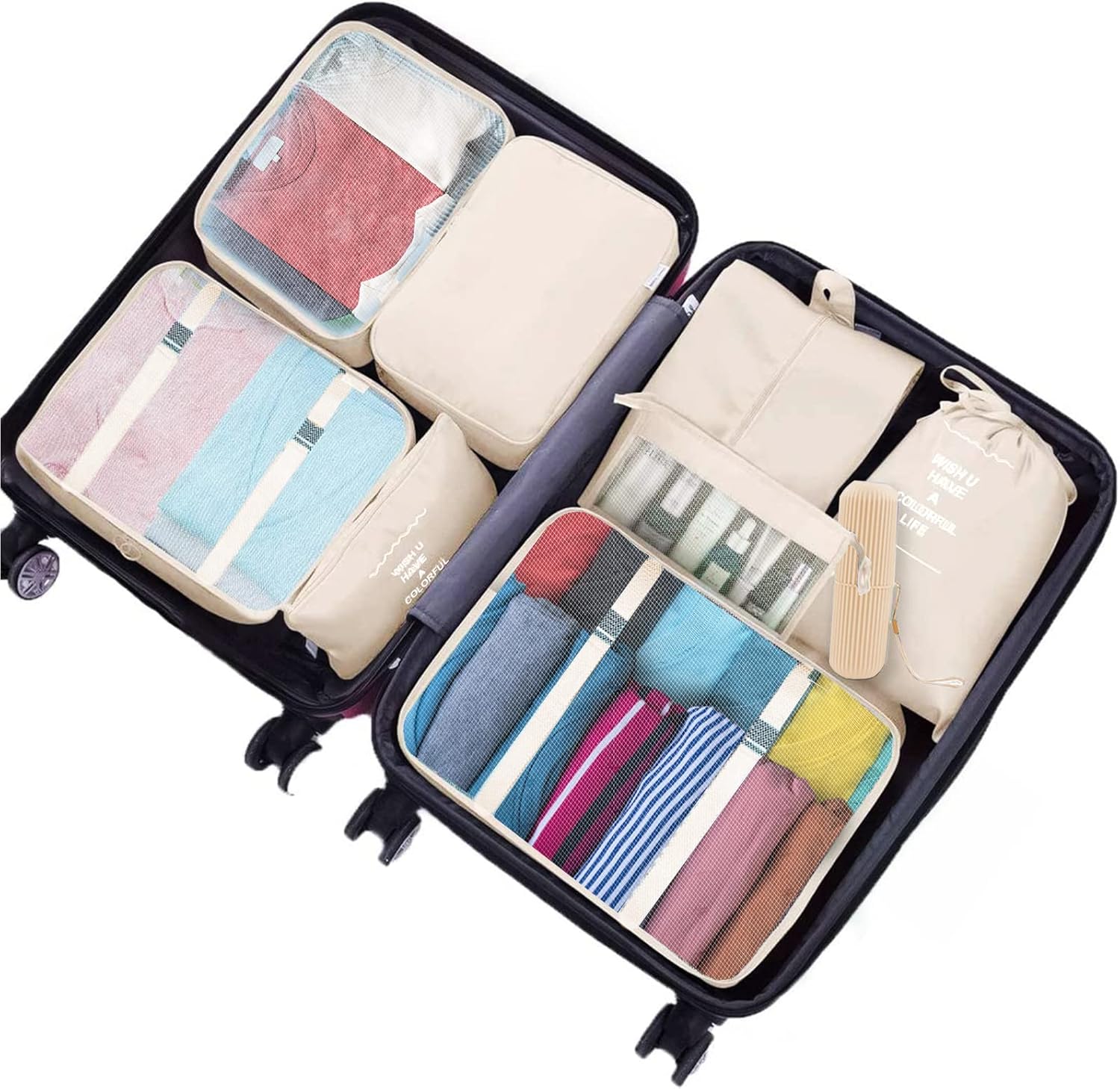 Detalle de Jsdoin Packing Cubes 9 PCS Travel set