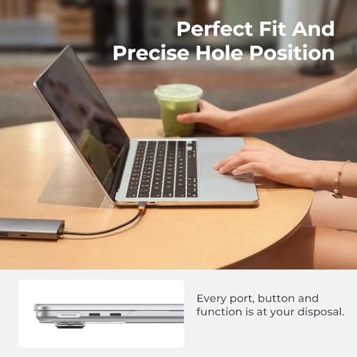 Thumbnail 6 de EooCoo Coque transparente pour MacBook Air 13 pouces M5/M4/M3/M2 (2026-2022) – Crystal Clair