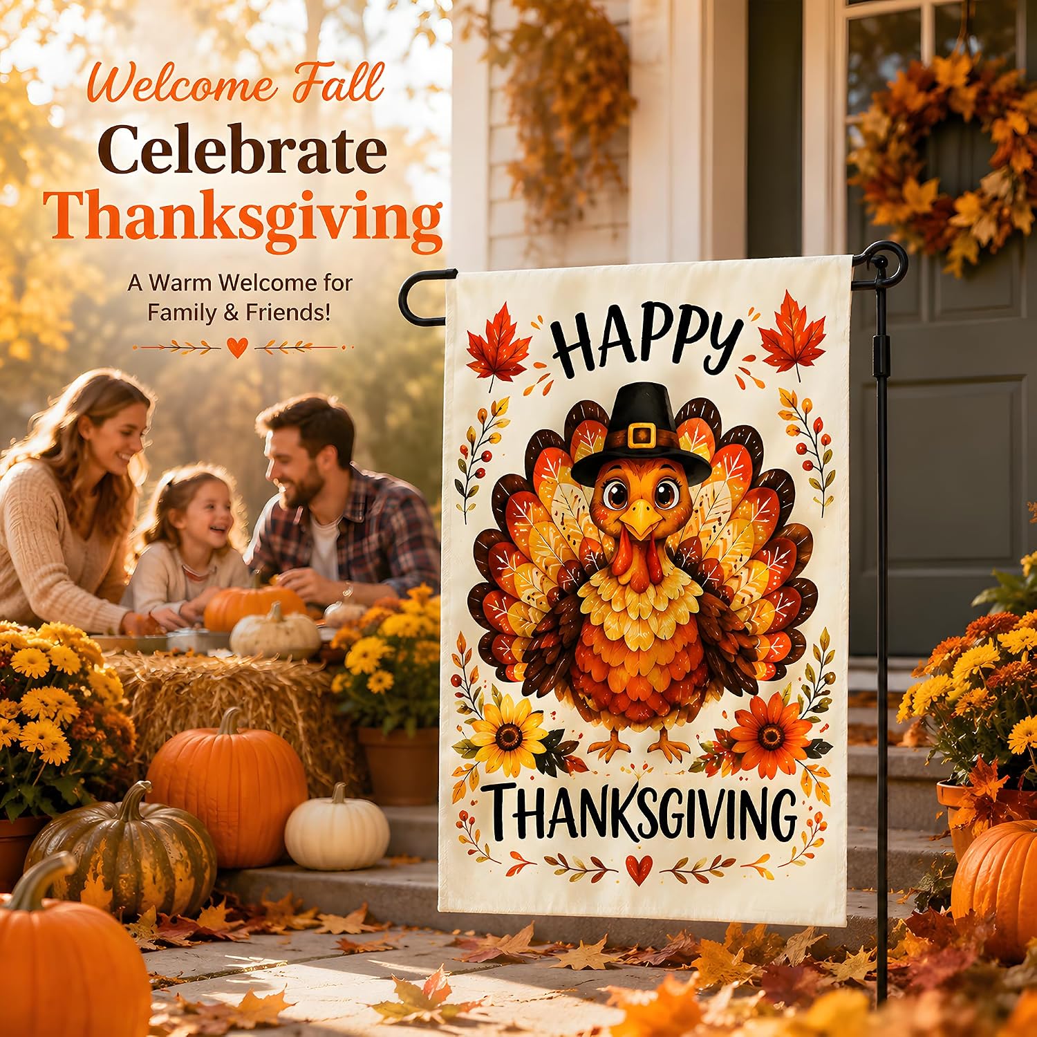 Thumbnail 6 de Thanksgiving Garden Flag 12 x 18 Inches