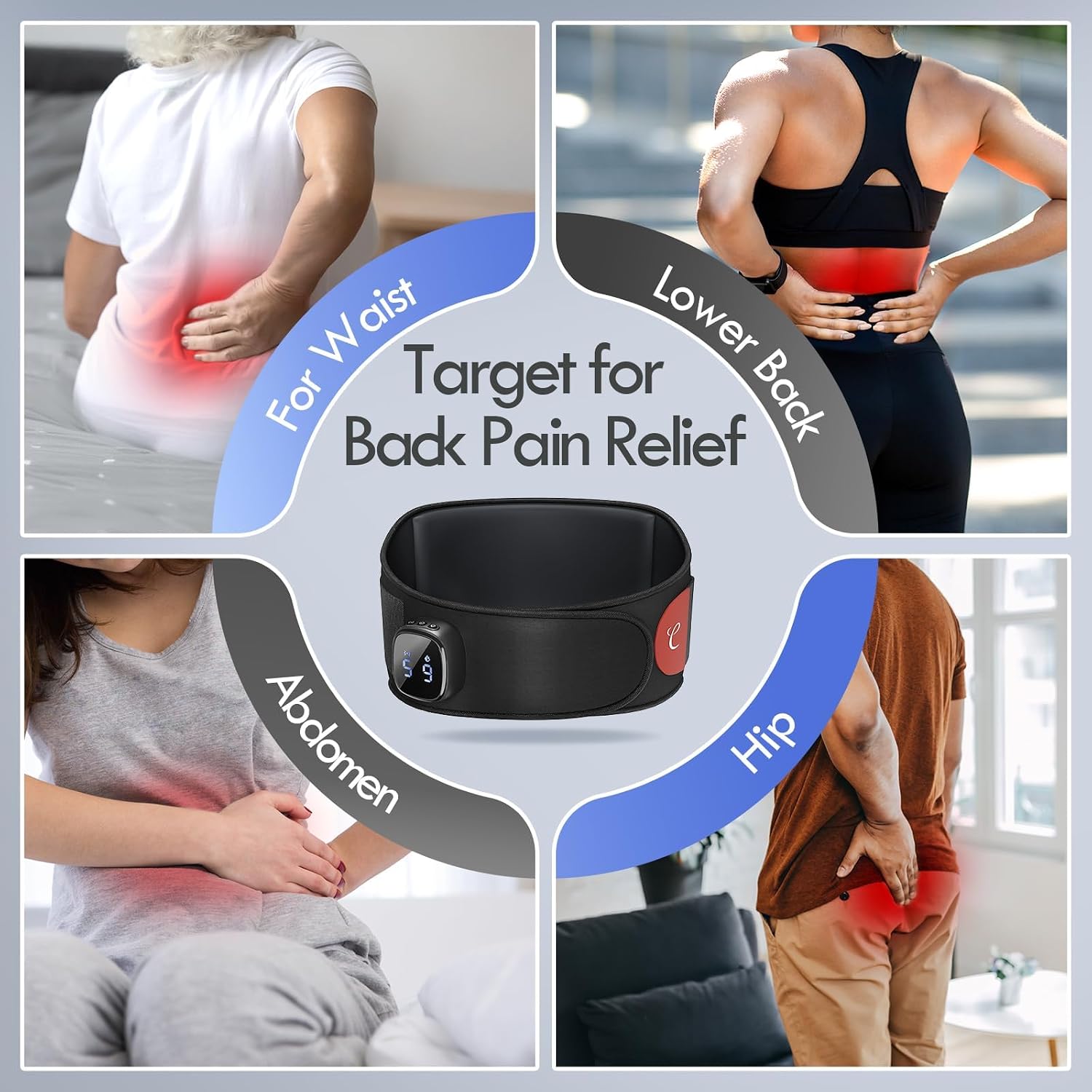 Thumbnail 5 de Comfytemp Cordless Heated Back Massager 9-level 🔥🩹🛌