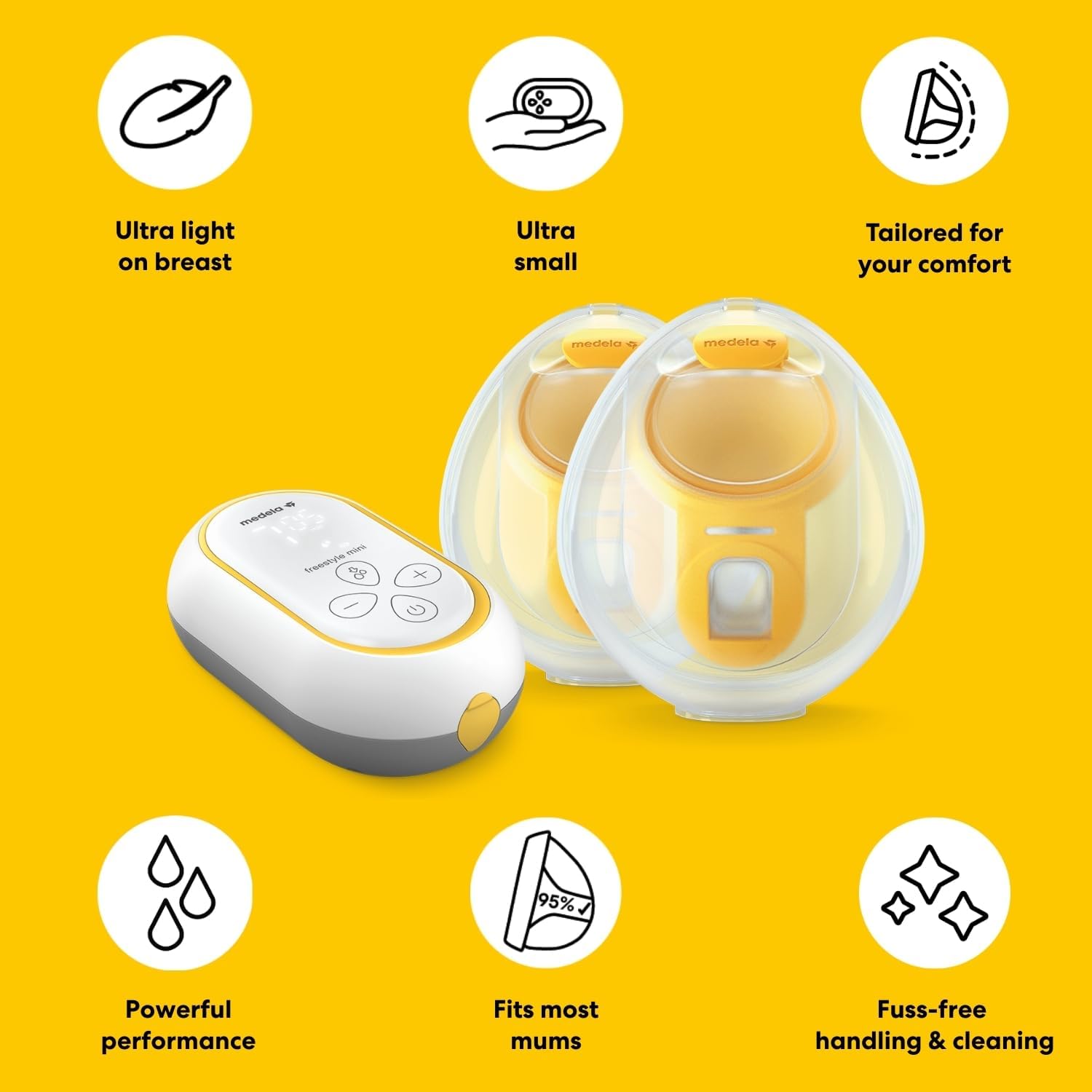 Thumbnail 2 de Medela Freestyle Mini Hands-Free Double Electric Pump with Rechargeable Battery