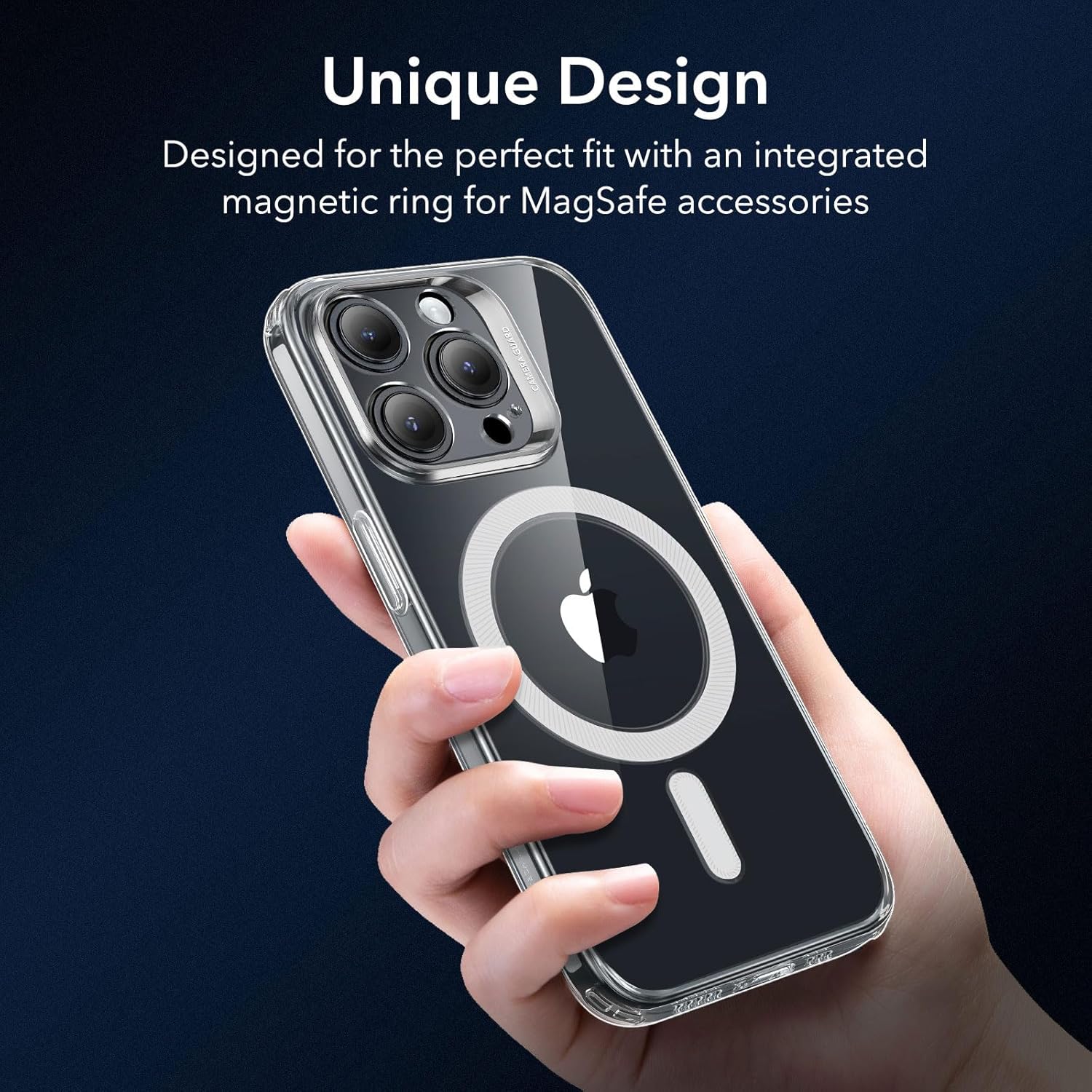 Thumbnail 3 de ESR Coque transparente pour iPhone 15 Pro – MagSafe, protection militaire et design fin