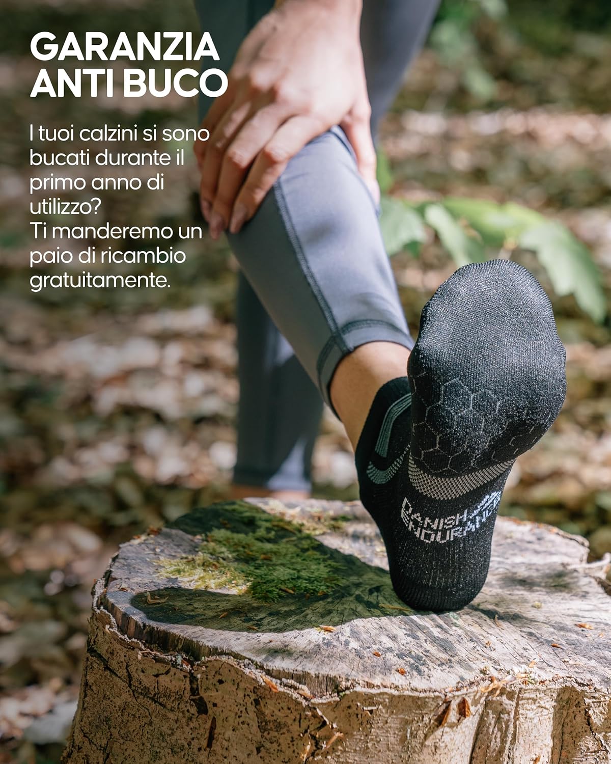 Thumbnail 4 de DANISH ENDURANCE Calzini Corti da Corsa anti-vesciche (5 paia) per uomo e donna