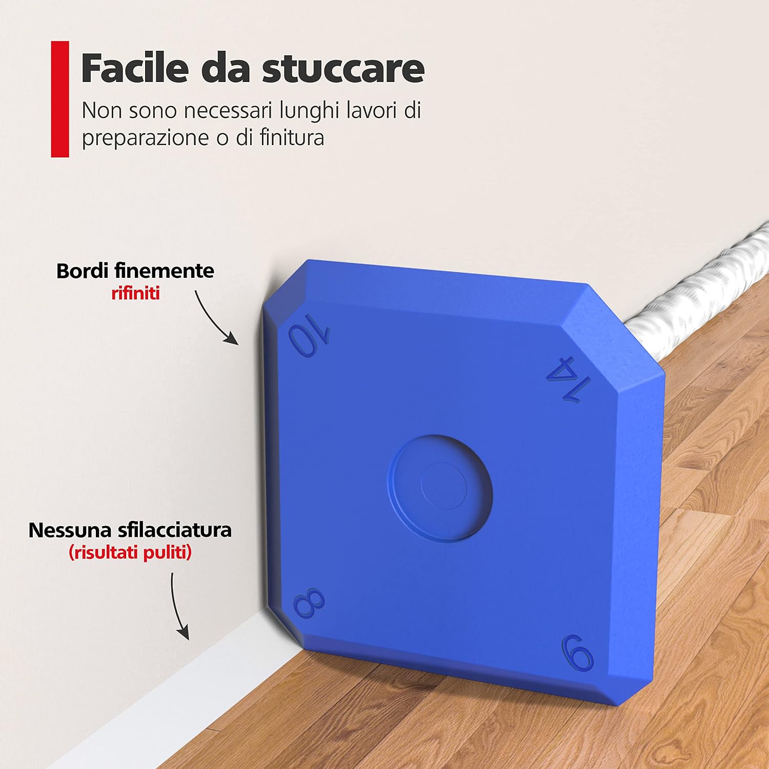 Detalle de RAVN HAMAN Set di 5 strumenti per calafataggio blu: spatole per giunti in silicone e acrilico con scatola di custodia