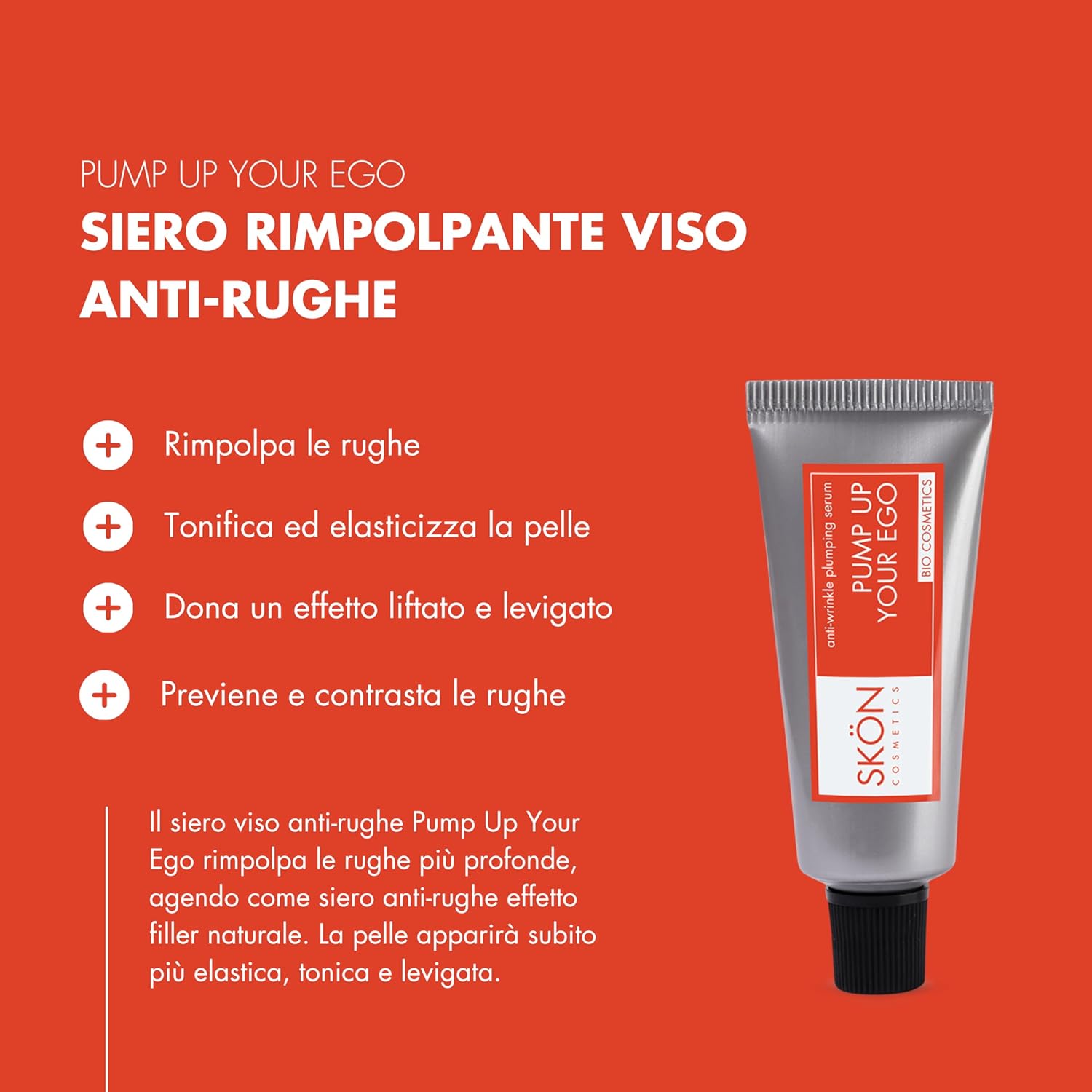 Thumbnail 1 de Skön Pump Up Your Ego: Siero Viso Antirughe con Acido Ialuronico e Mirtillo Nero (30 ml)